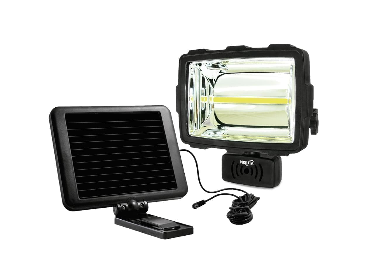 Luz solar para pared con regulación y sensor de movimiento microwave · Nisuta · Seguridad