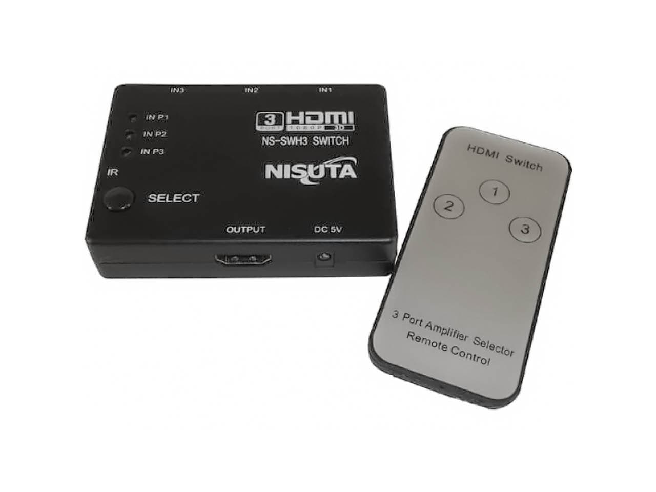 Switch HDMI 3X1 electrónico con control remoto