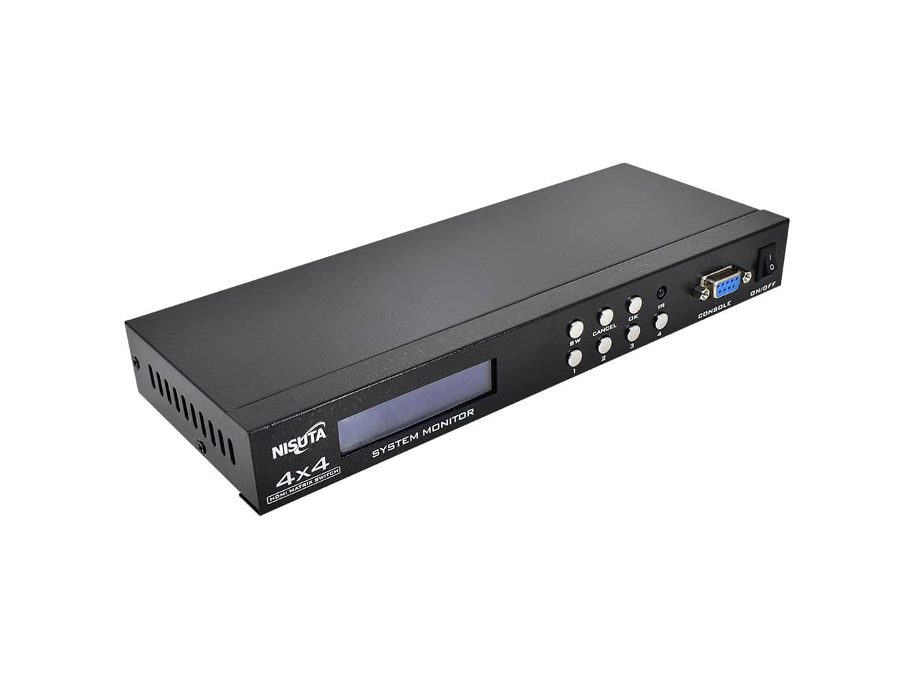 Switch matrix HDMI 4X4 puertos, con control remoto, 4K y software