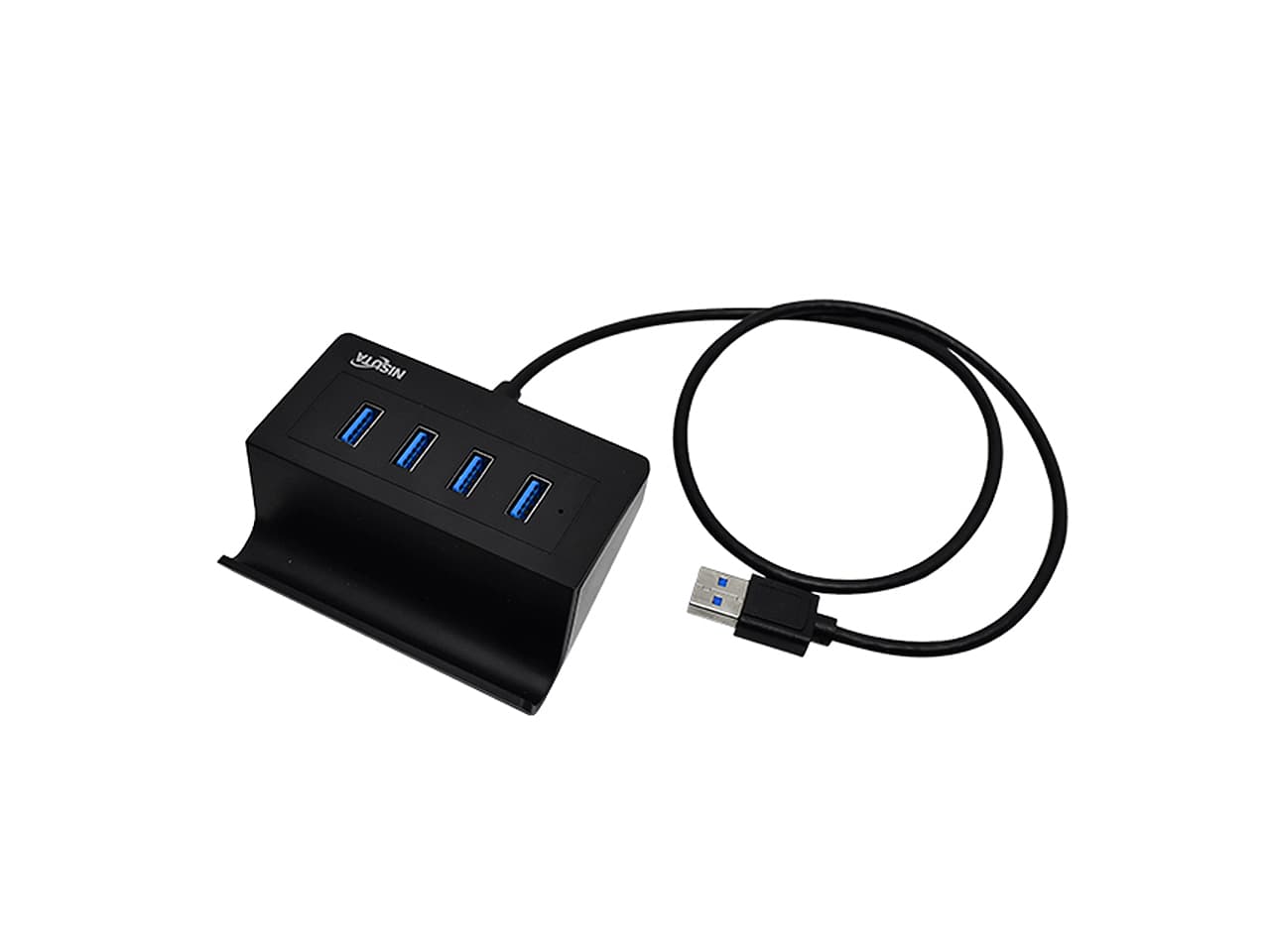 Hub USB 3.0 de 4 puertos con soporte para celular · Nisuta · General