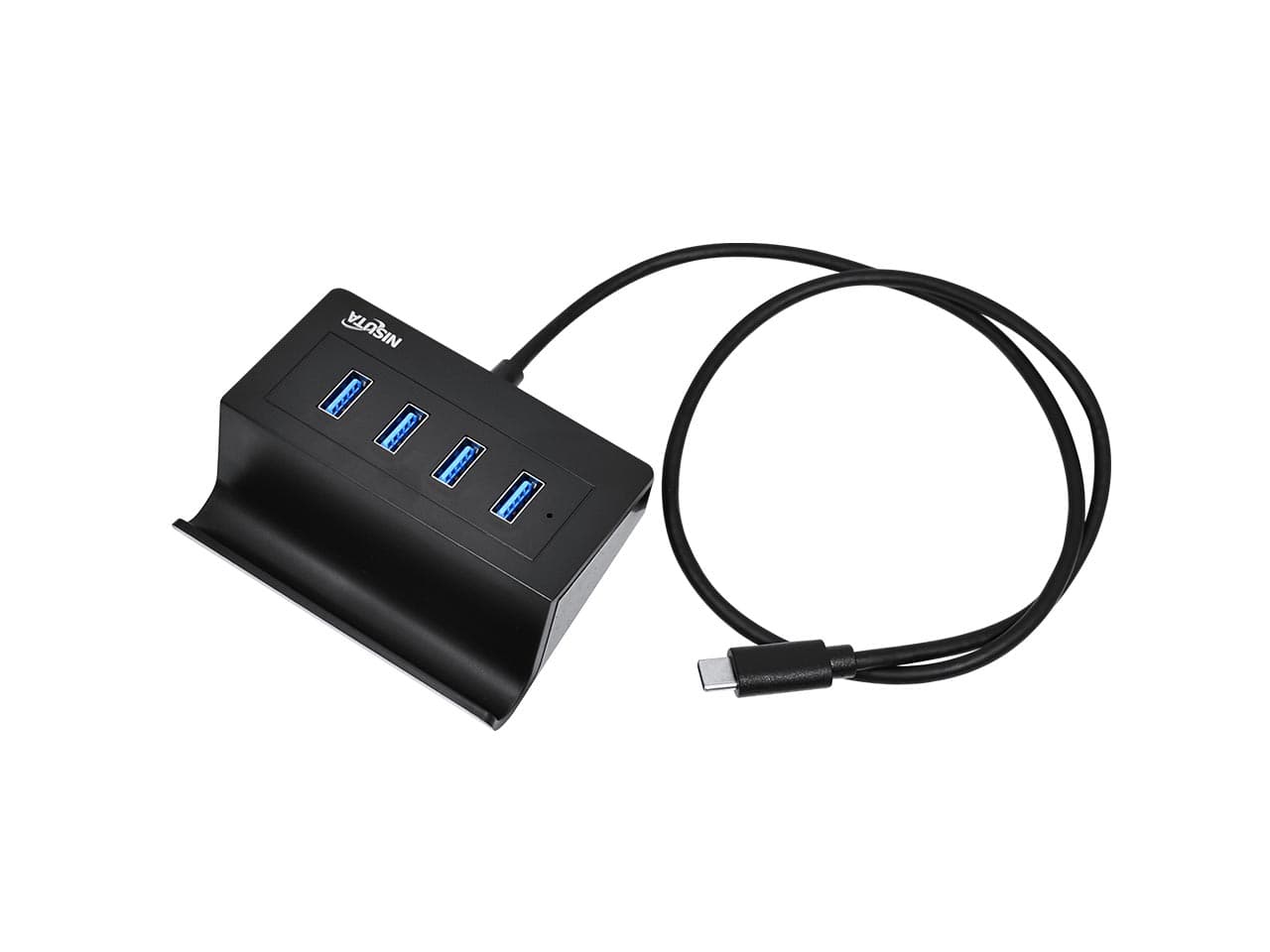 Hub USB C a 4 puertos USB 3.0 con soporte para celular · Nisuta · General