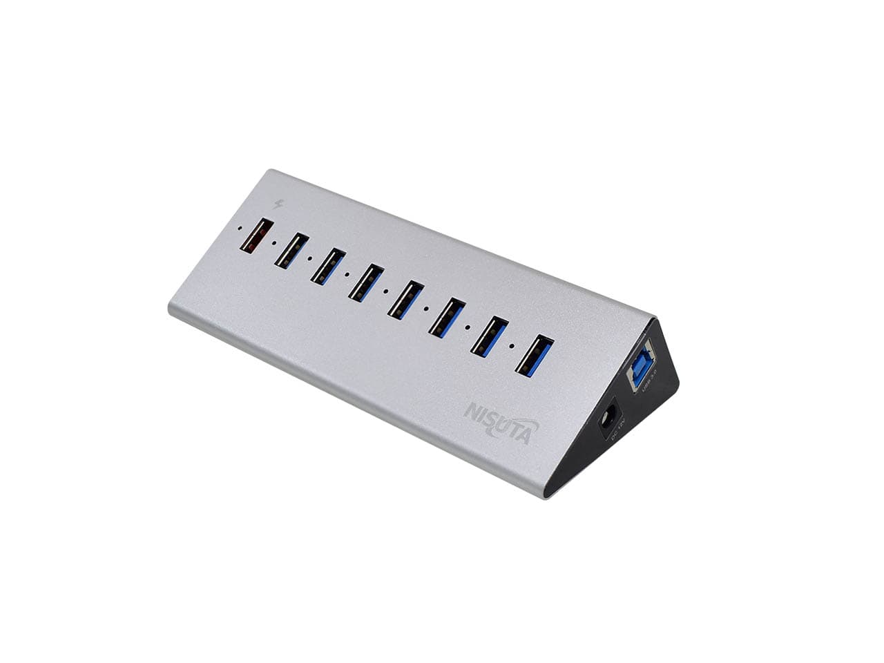 Hub USB 3.0 de 7 puertos + 1 QC 3.0 de carga rápida · Nisuta · General