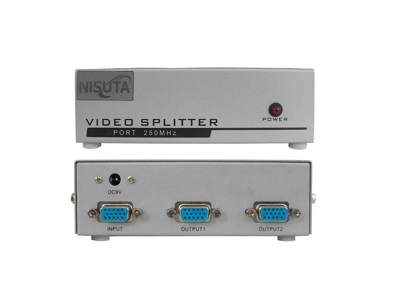 Splitter VGA de 2 puertos 250Mhzamplifica 65m