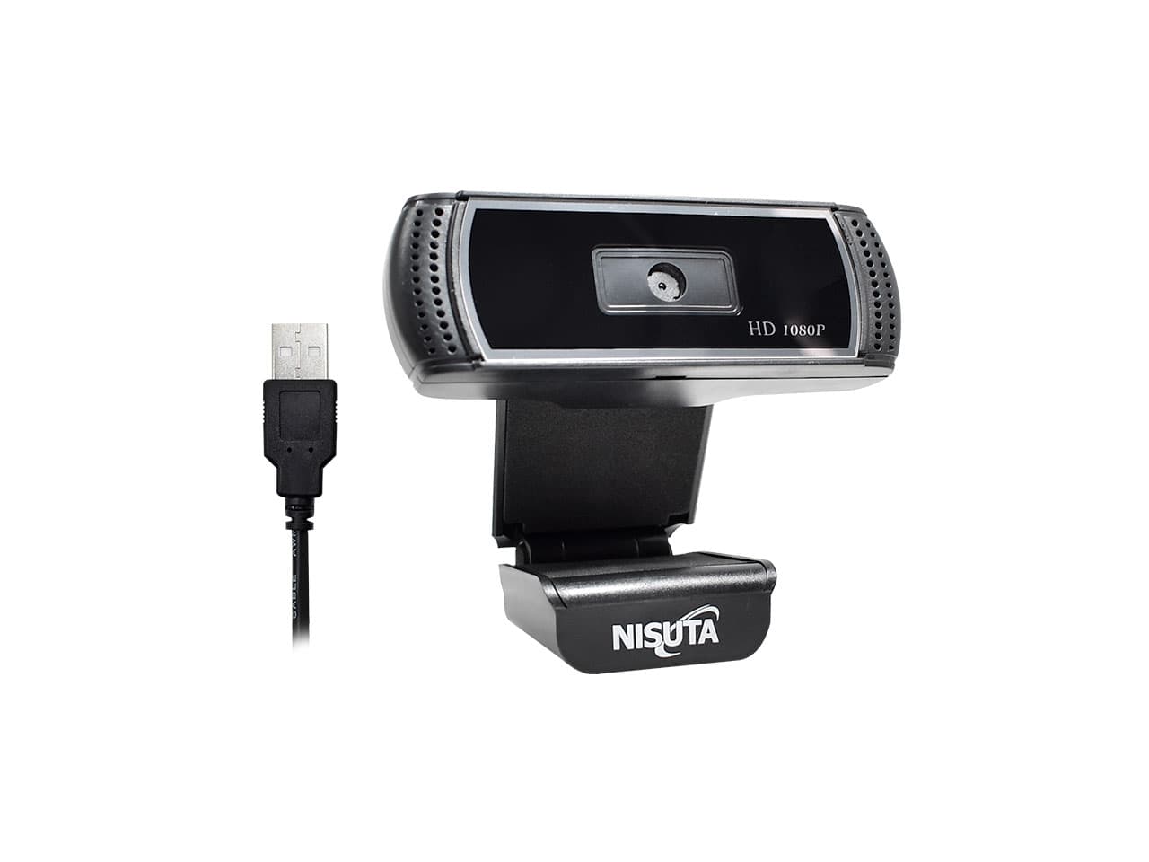 Camara web 1080P con micrófono y autofoco · Nisuta · General