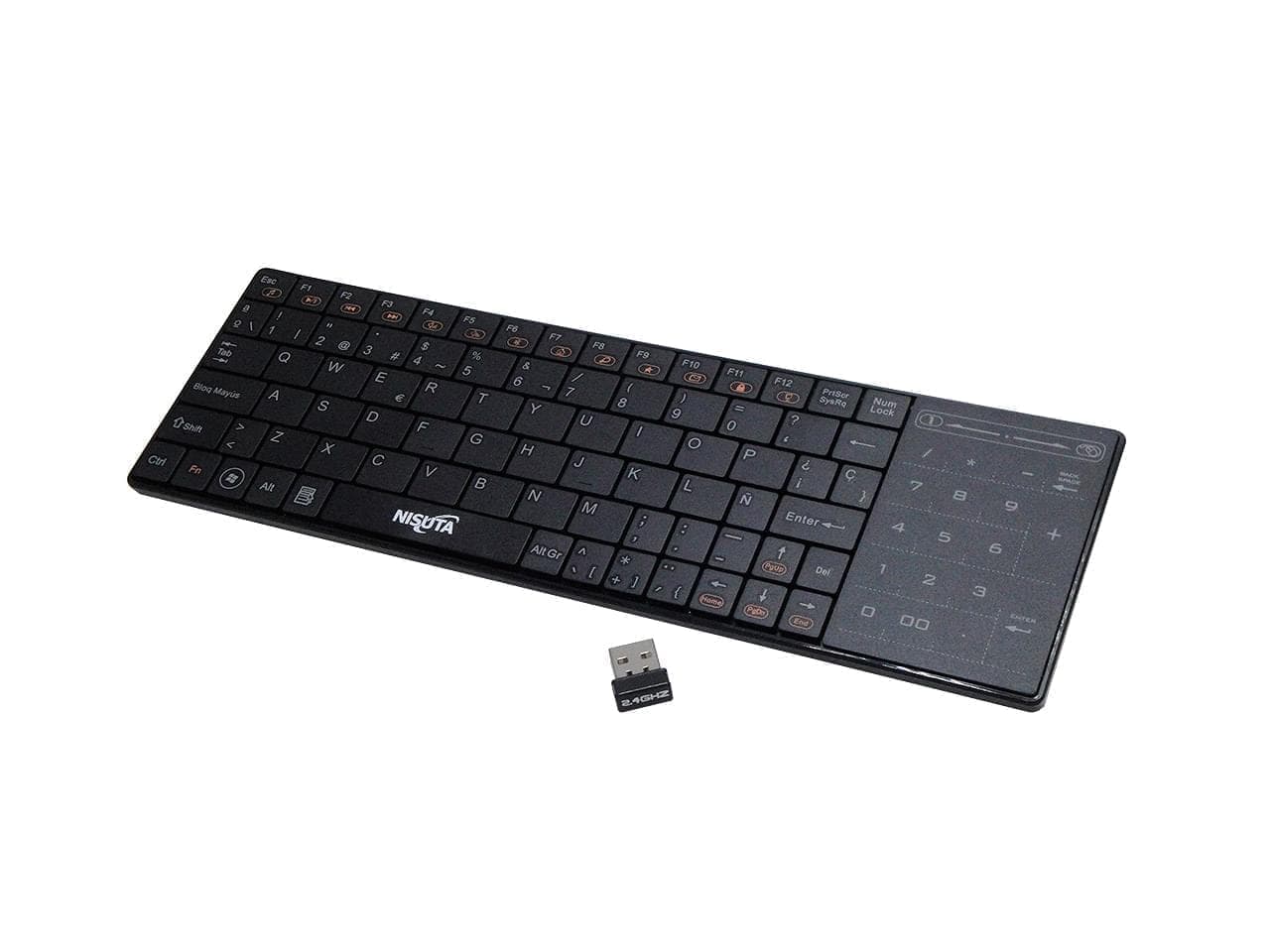 Teclado wireless mini con pad o teclado numérico ideal smart TV