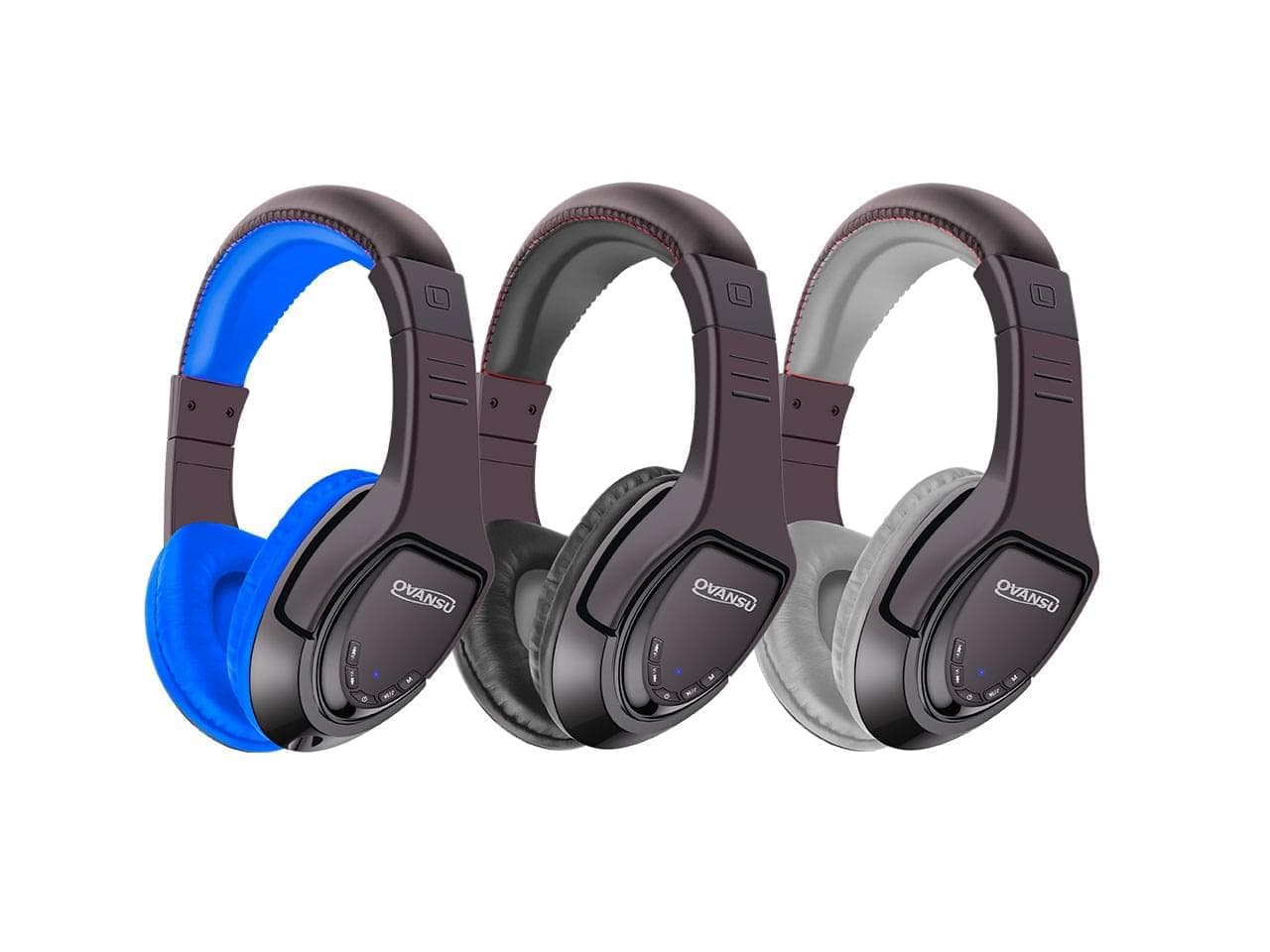 Auricular bluetooth tipo vincha con Mic., FM y lector de tarjetas