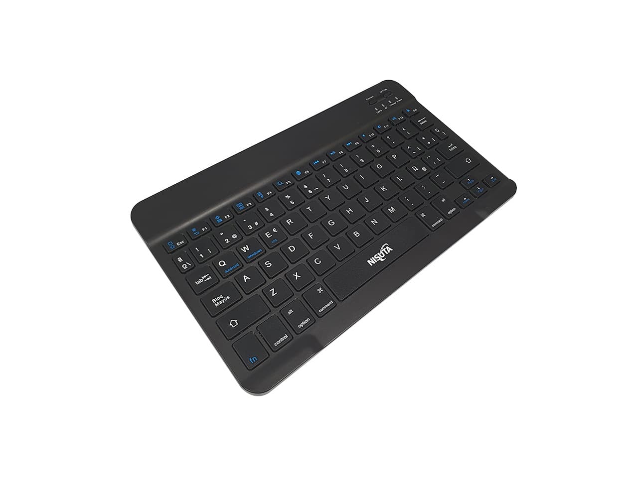 Teclado bluetooth con iman para funda de hasta 10"