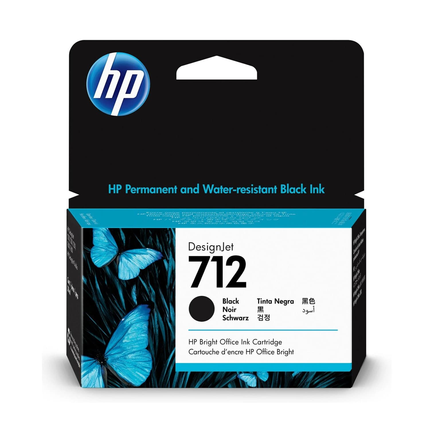 Cartucho de Tinta Plotter HP 712 Negra Alto Rendimiento · HP · Cartucho de tinta