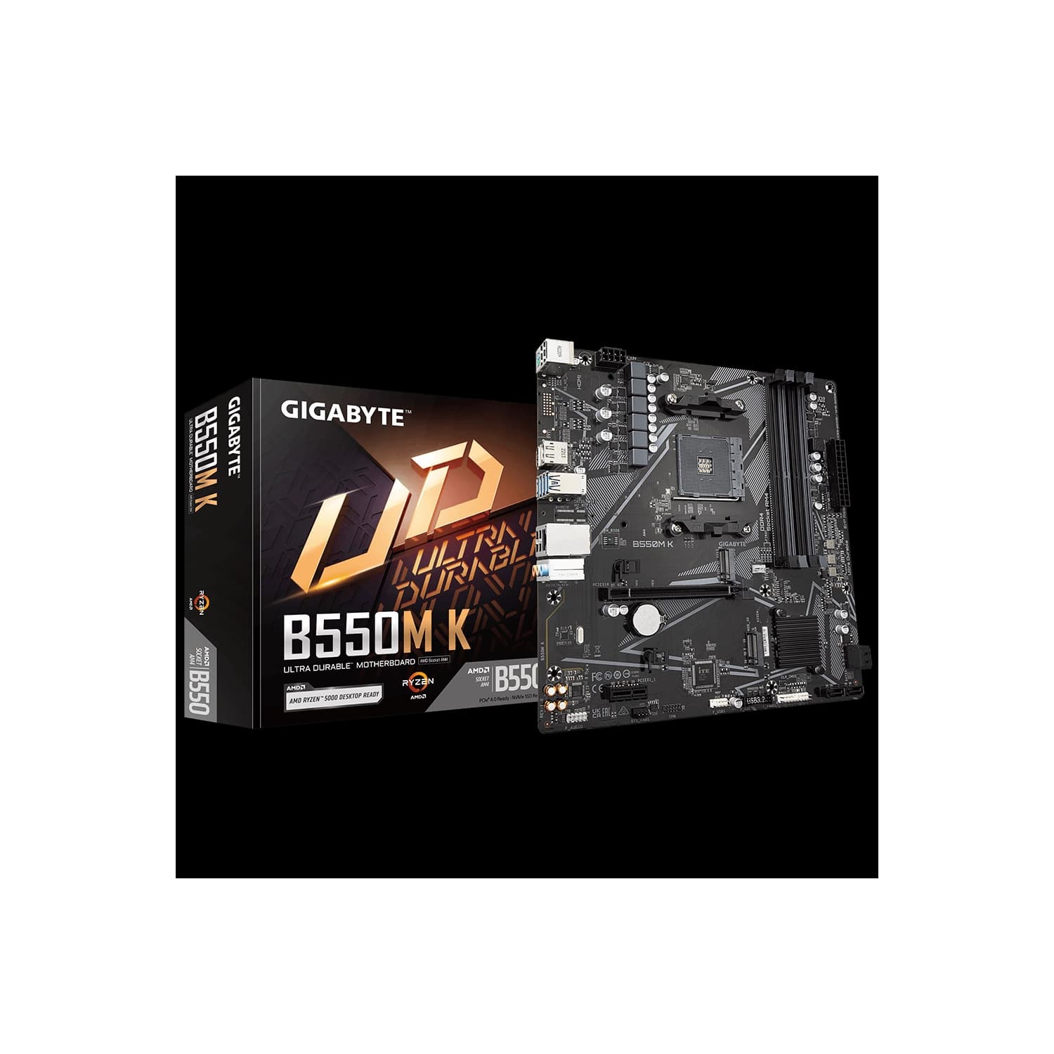 Motherboard GIGABYTE B550M K AM4 DDR4 · Gigabyte · AMD AM4