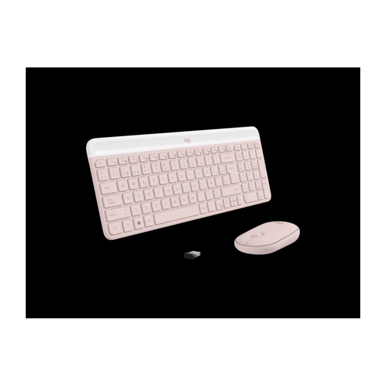Combo Teclado y Mouse Logitech Inalámbro MK470 Rosa · Logitech · General