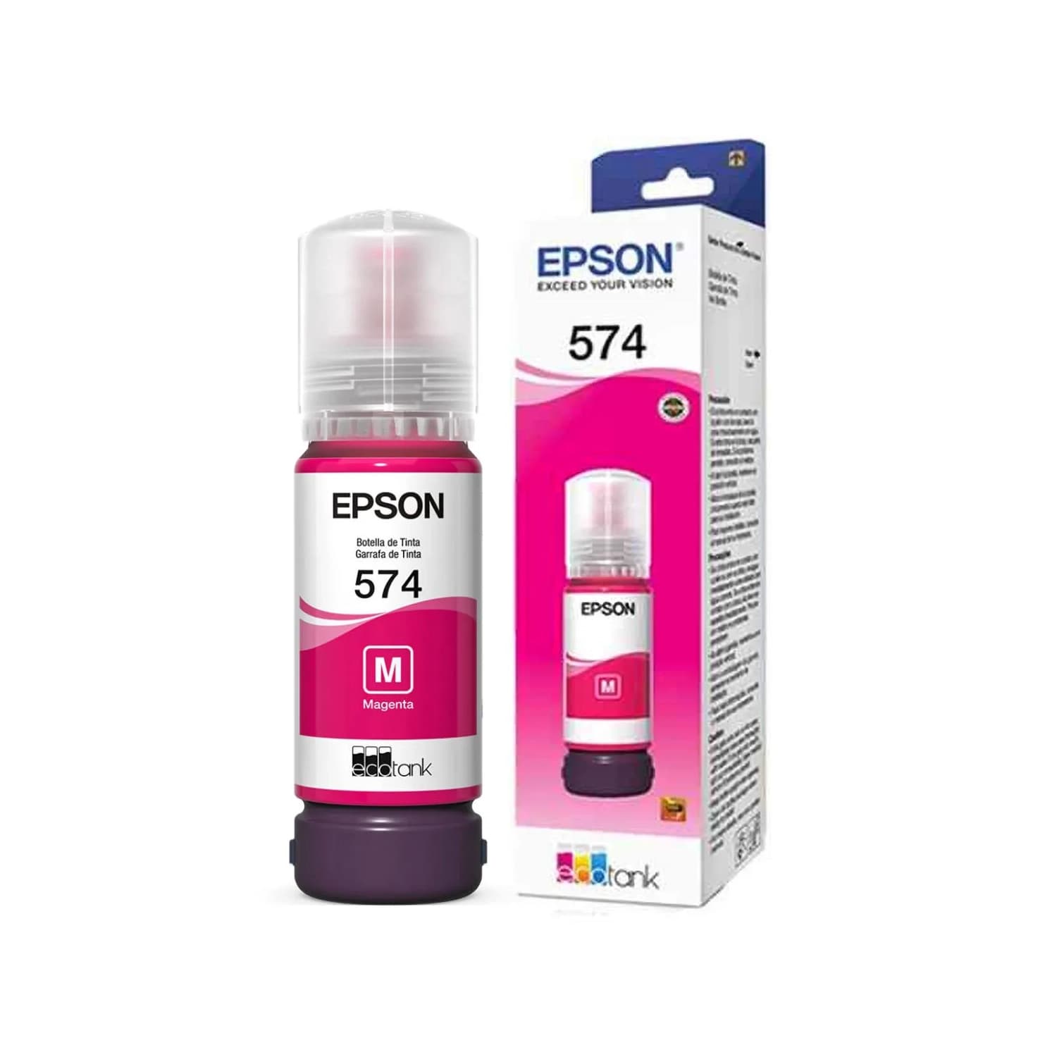 Botella de Tinta Epson 574 Magenta · Epson · Botella de tinta