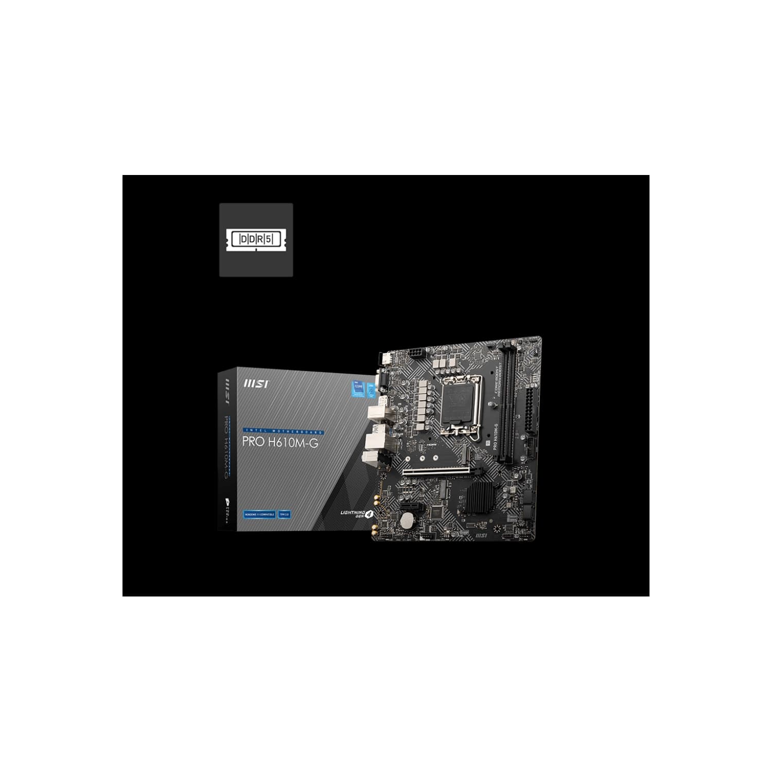 Motherboard MSI PRO H610M-G LGA1700 DDR5 · MSI · General