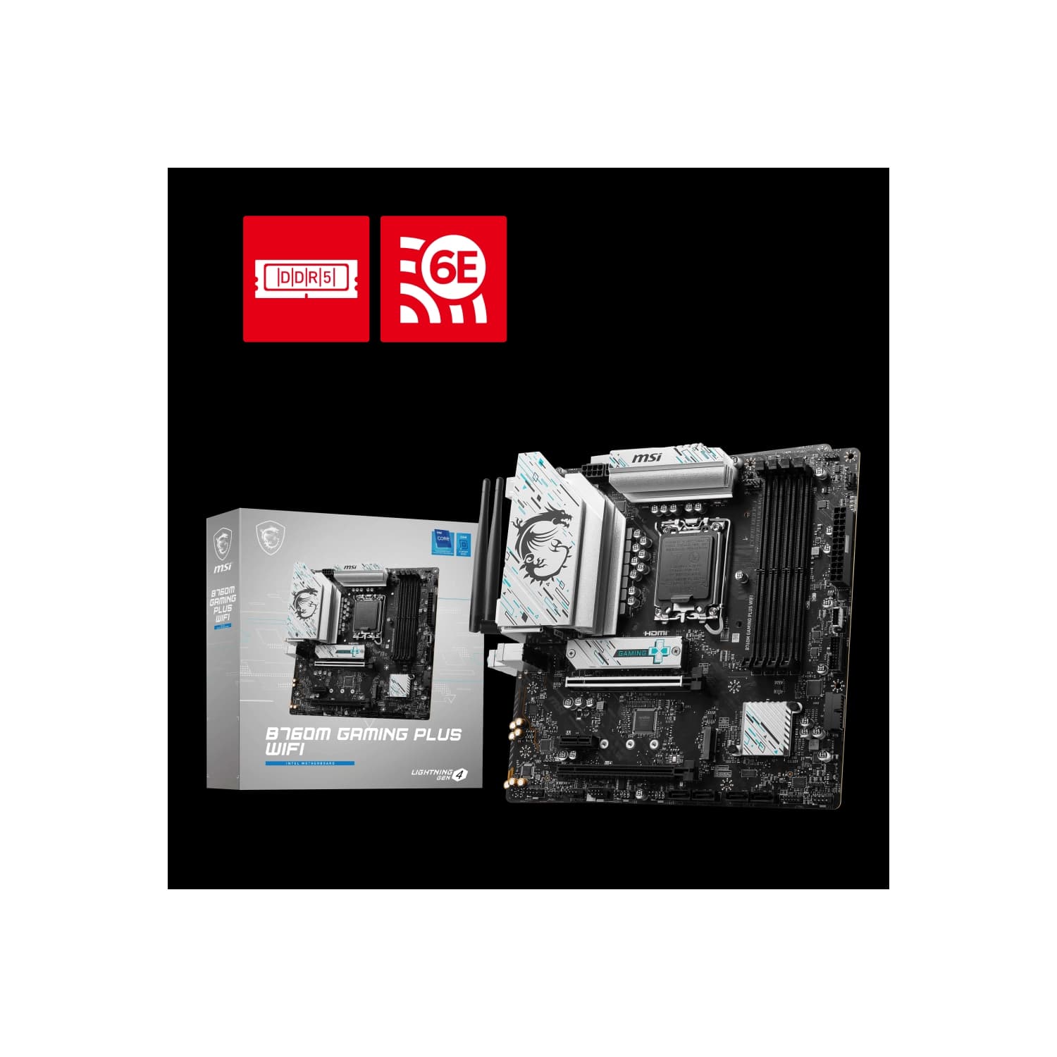 Motherboard MSI B760M GAMING PLUS WIFI LGA1700 · MSI · General