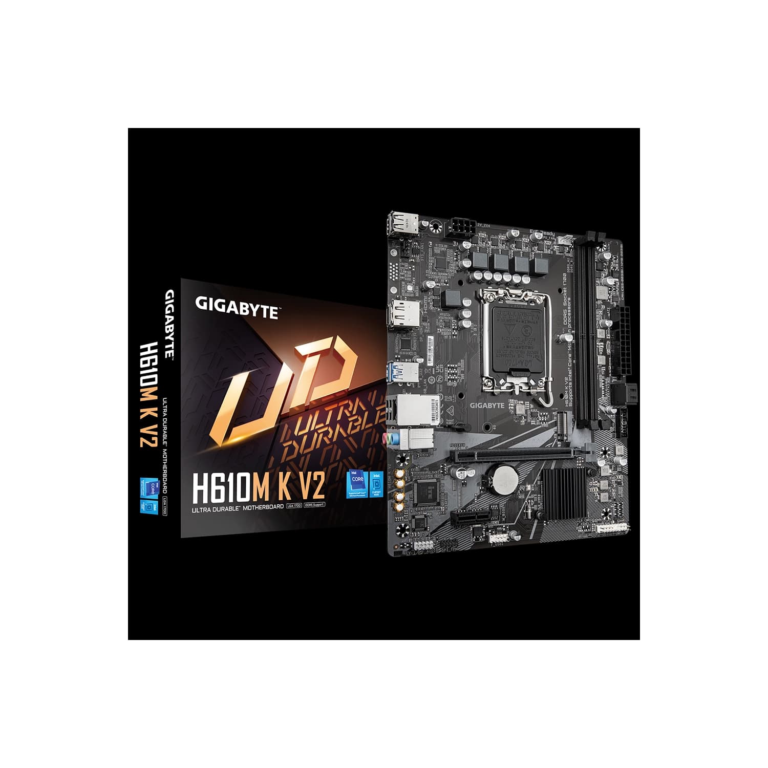 Motherboard GIGABYTE H610M K V2 LGA1700 DDR5 · Gigabyte · General