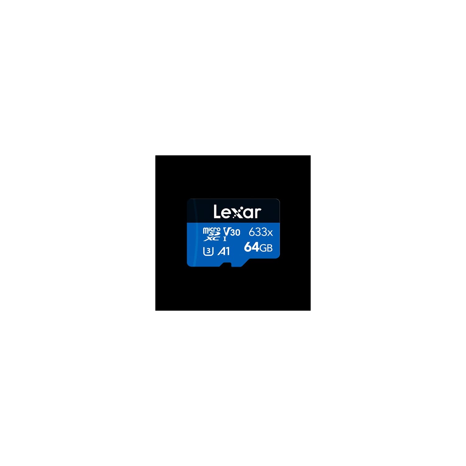Tarjeta microSDXC Lexar 633x 64GB UHS-I C10 sin adaptador · LEXAR