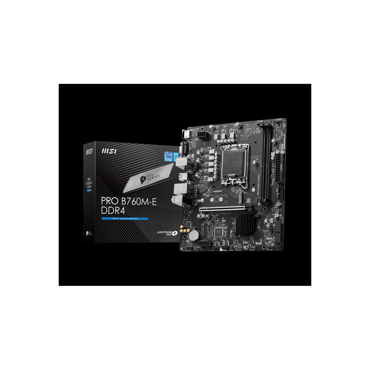 Motherboard MSI PRO B760M-E DDR4 (LGA1700) · MSI · General
