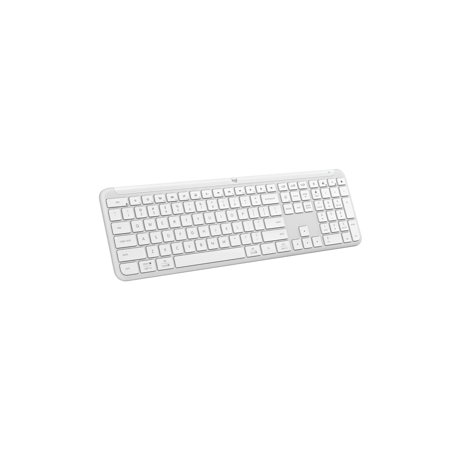 Teclado Inalámbrico Logitech K950 Blanco · Logitech · Inalámbrico