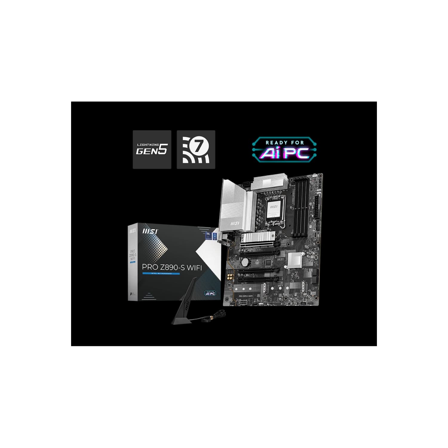 Motherboard MSI PRO Z890-S WIFI LGA1851 DDR5 · MSI · Intel 1851