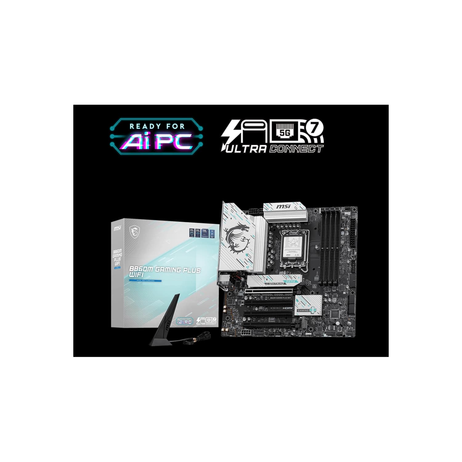 Motherboard MSI B860M GAMING PLUS WIFI LGA1851 DDR5 · MSI · General