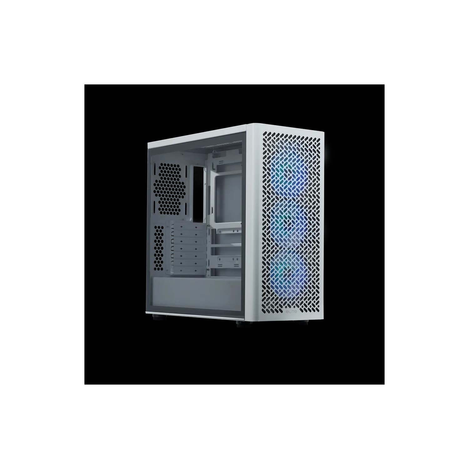 Gabinete Cooler Master Elite 502 Mid Tower 3 Fans ARGB Tempered Glass White s/Fuente · CoolerMaster · General