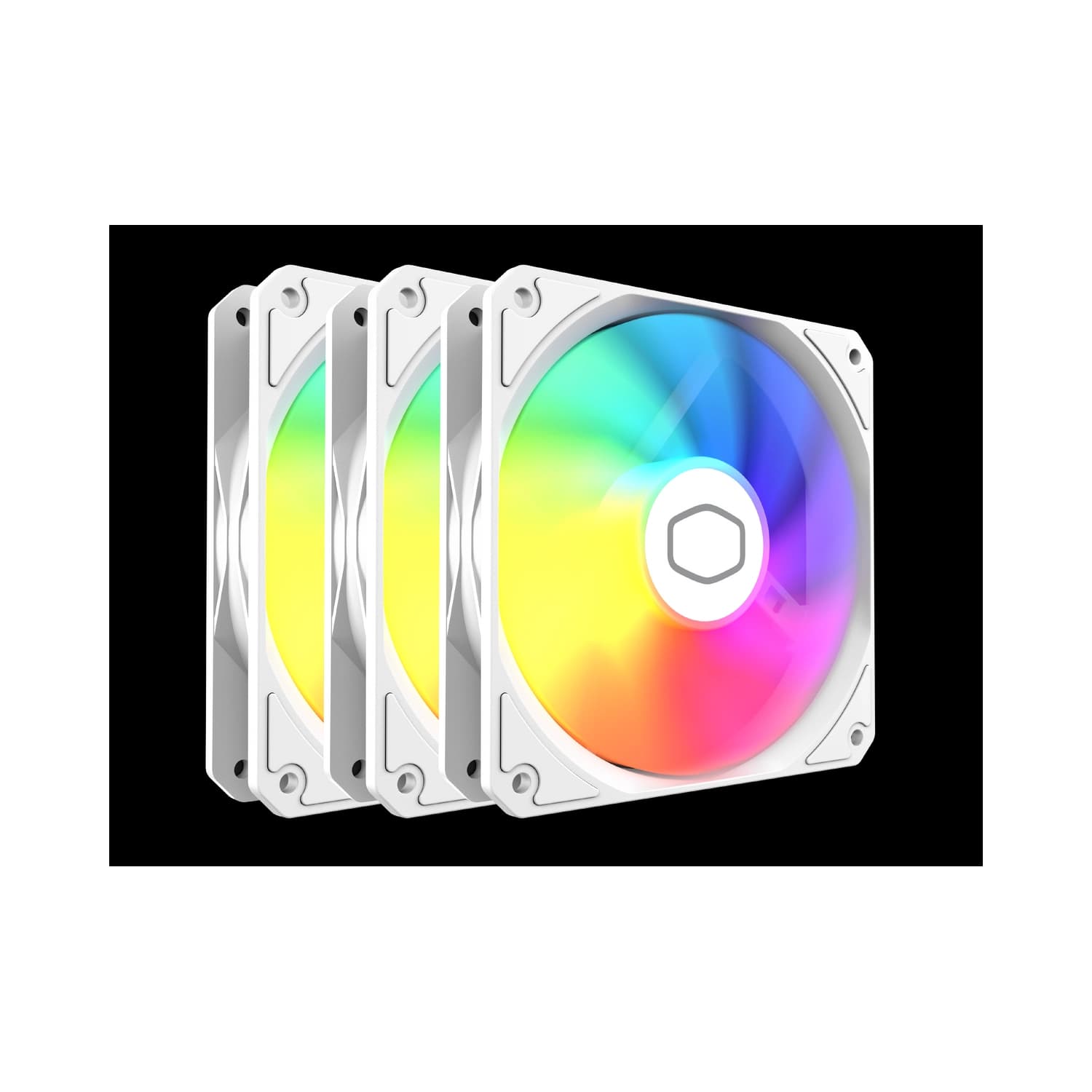 Fan Cooler CM MF120 Lite ARGB White 3-Pack 120mm · CoolerMaster