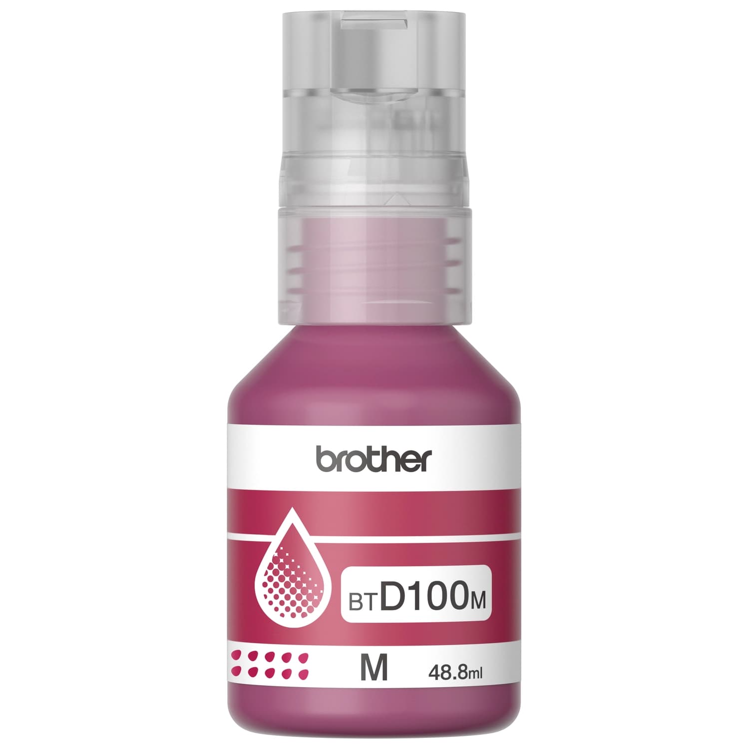 Botella de tinta Brother BTD100 Color Magenta · BROTHER