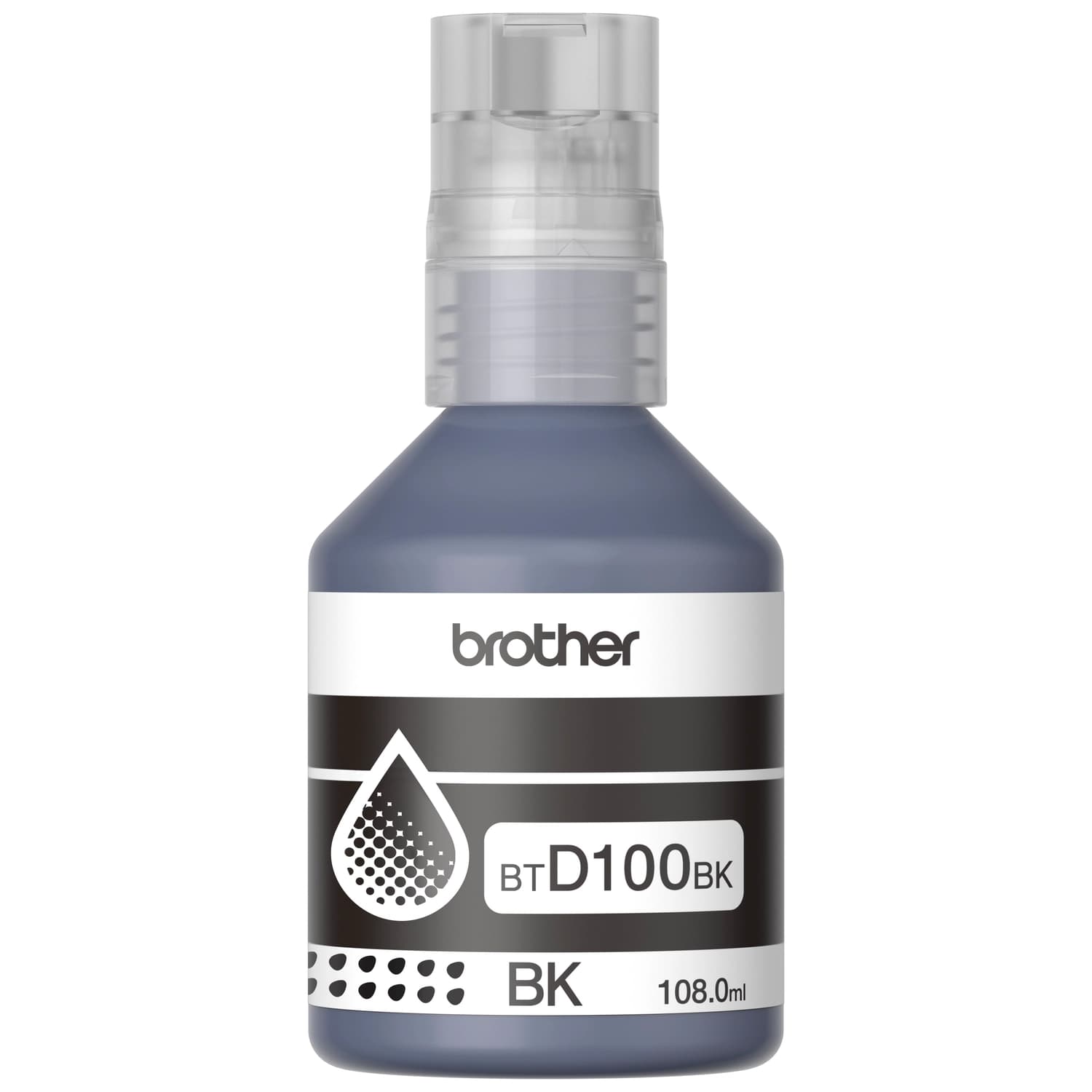 Botella de tinta Brother BTD100 Negra · BROTHER