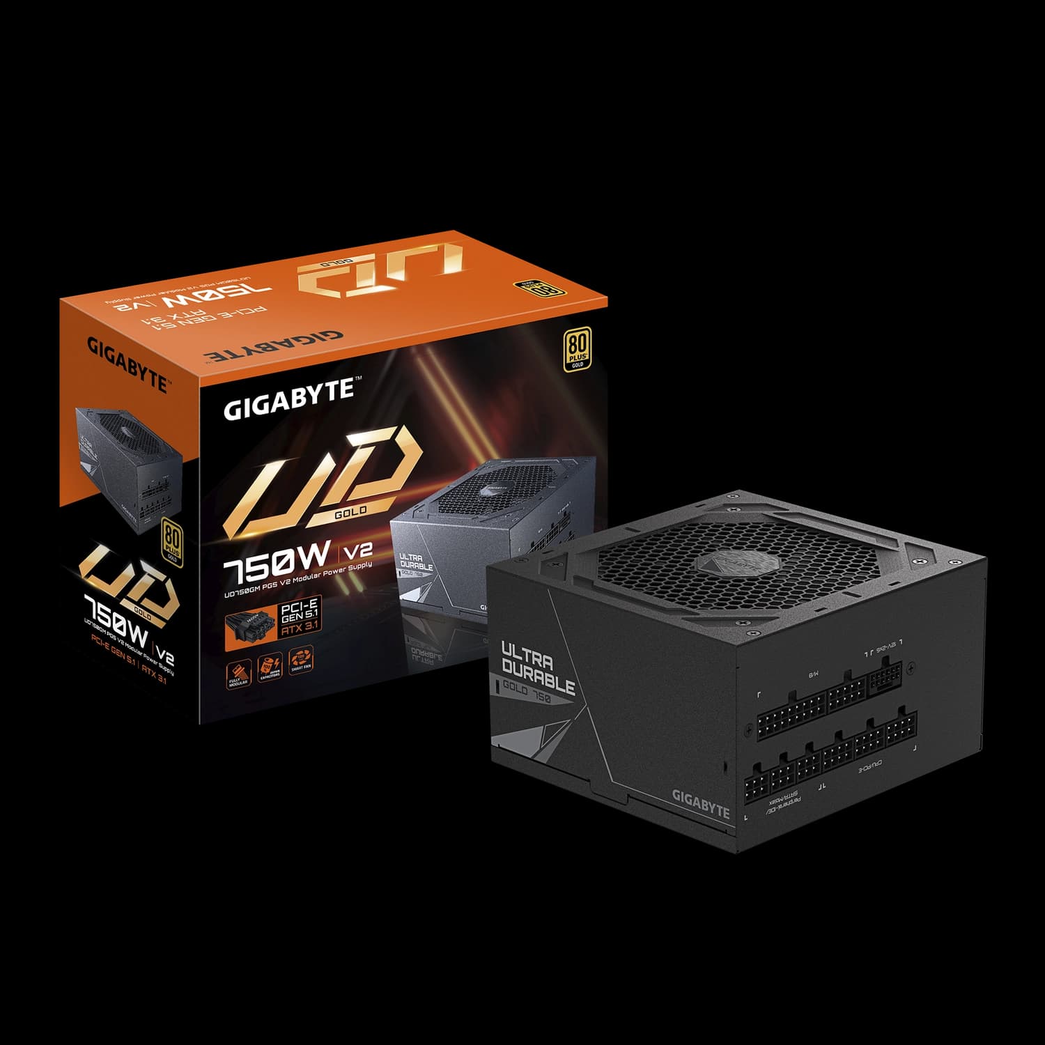 Fuente GIGABYTE UD750GM 80 Gold Modular PG5 V2 · Gigabyte · 80+ Gold