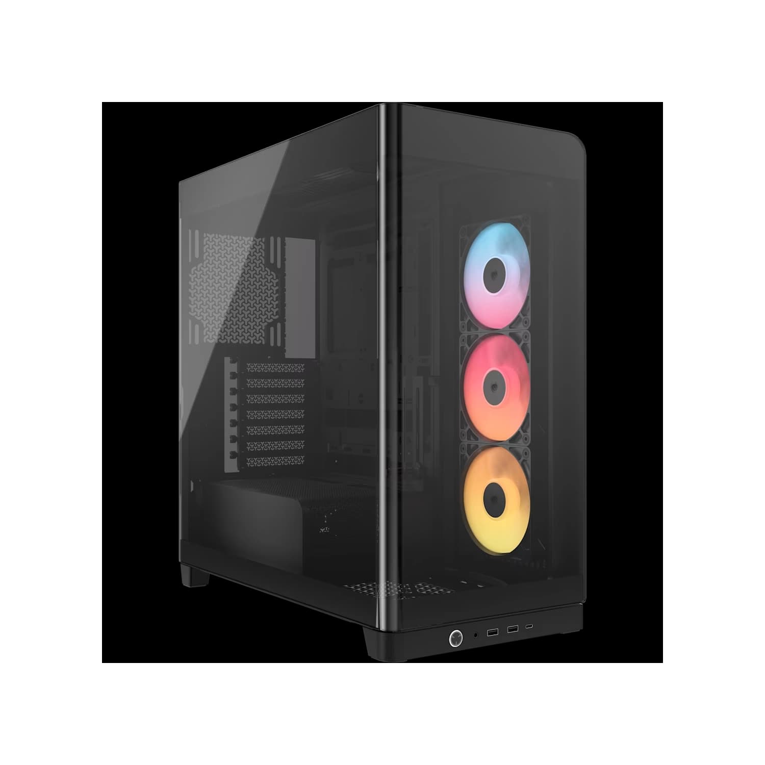 Gabinete CORSAIR FRAME 4500X RS-R ARGB Mid Tower de cristal panorámico Negro · Corsair · General
