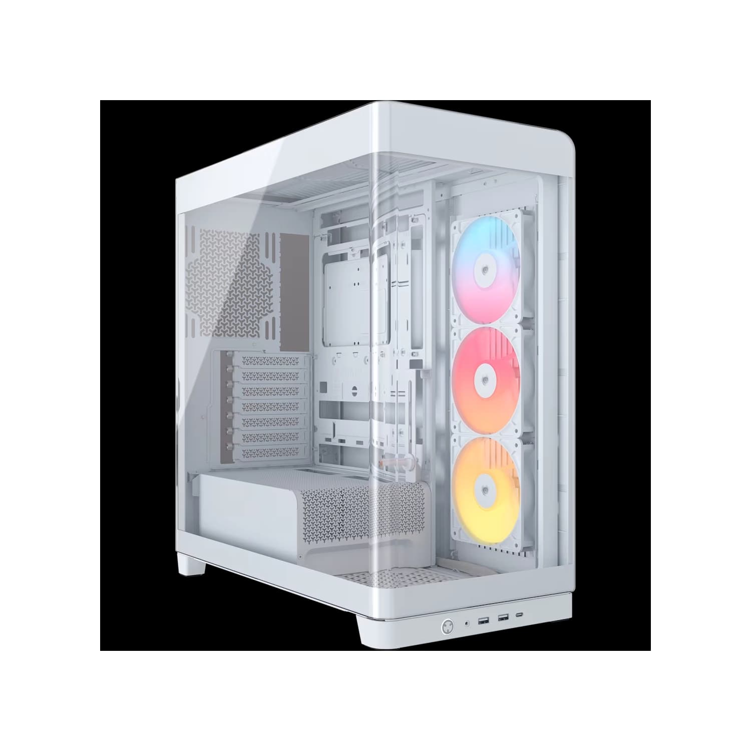 Gabinete CORSAIR FRAME 4500X RS-R ARGB Mid Tower de cristal panorámico Blanco · Corsair · General
