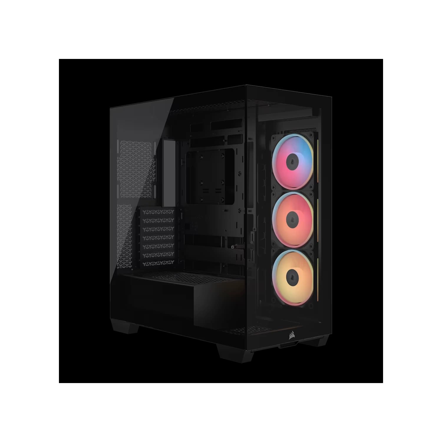 Gabinete CORSAIR 3500X LX-R RGB iCUE LINK Mid Tower Negro · Corsair · Gamer/con vidrio