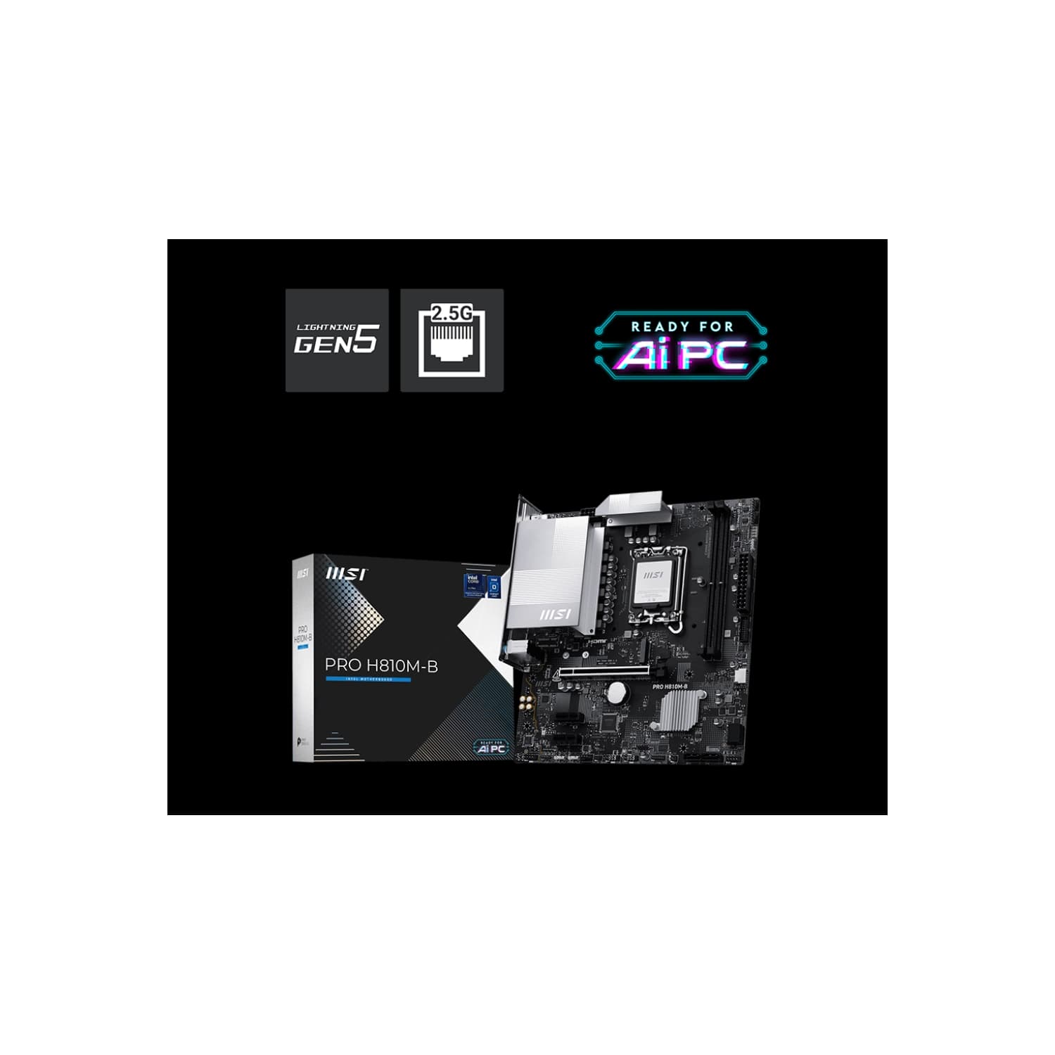 Motherboard MSI PRO H810M-B LGA 1851 DDR5 · MSI · Intel 1851