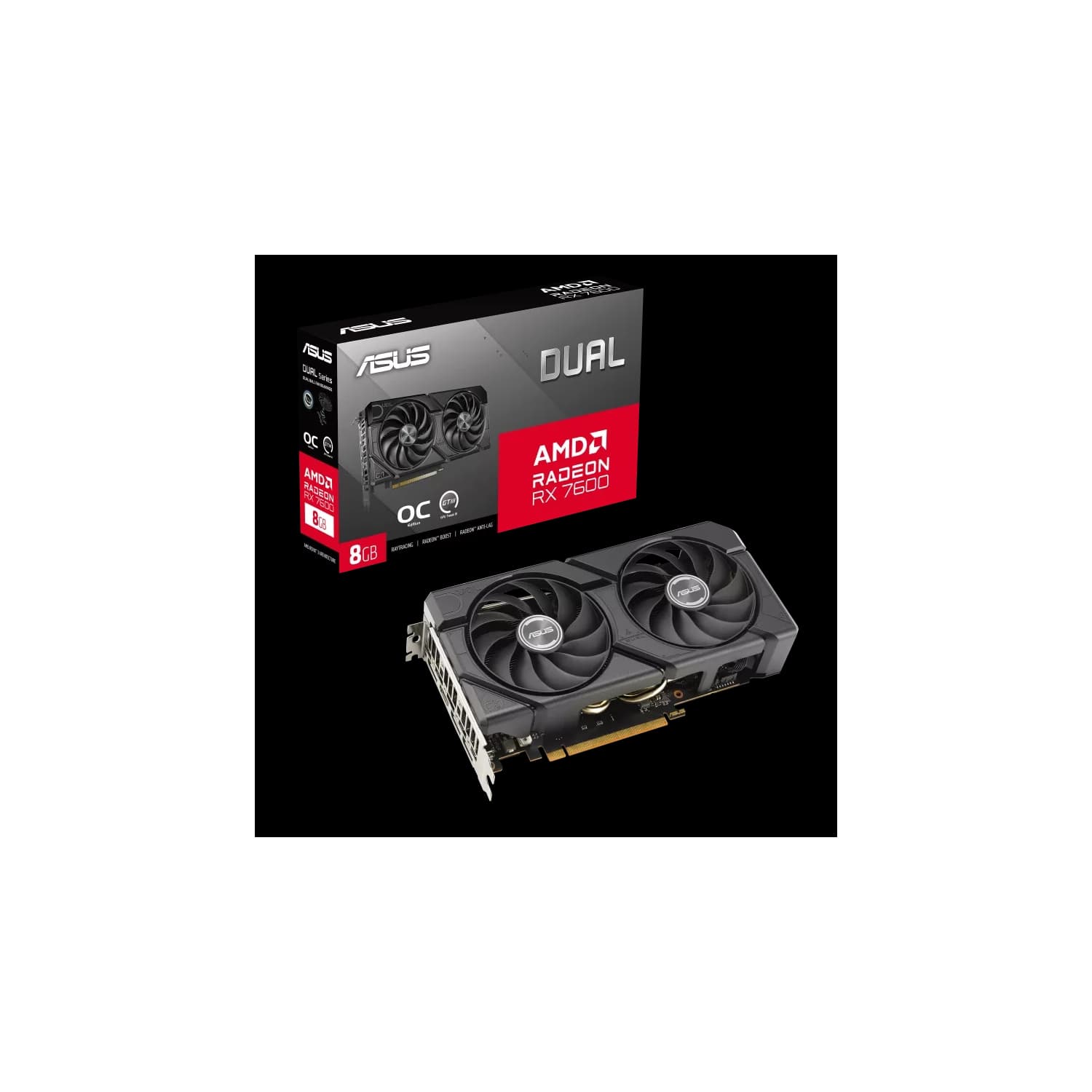 Placa de Video ASUS AMD DUAL RX7600 O8G EVO · Asus · General