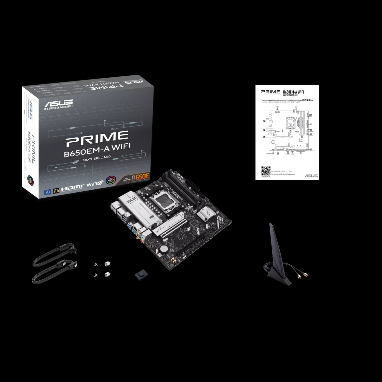 Motherboard ASUS PRIME B650EM-A WIFI AM5 DDR5 · Asus · AMD AM5