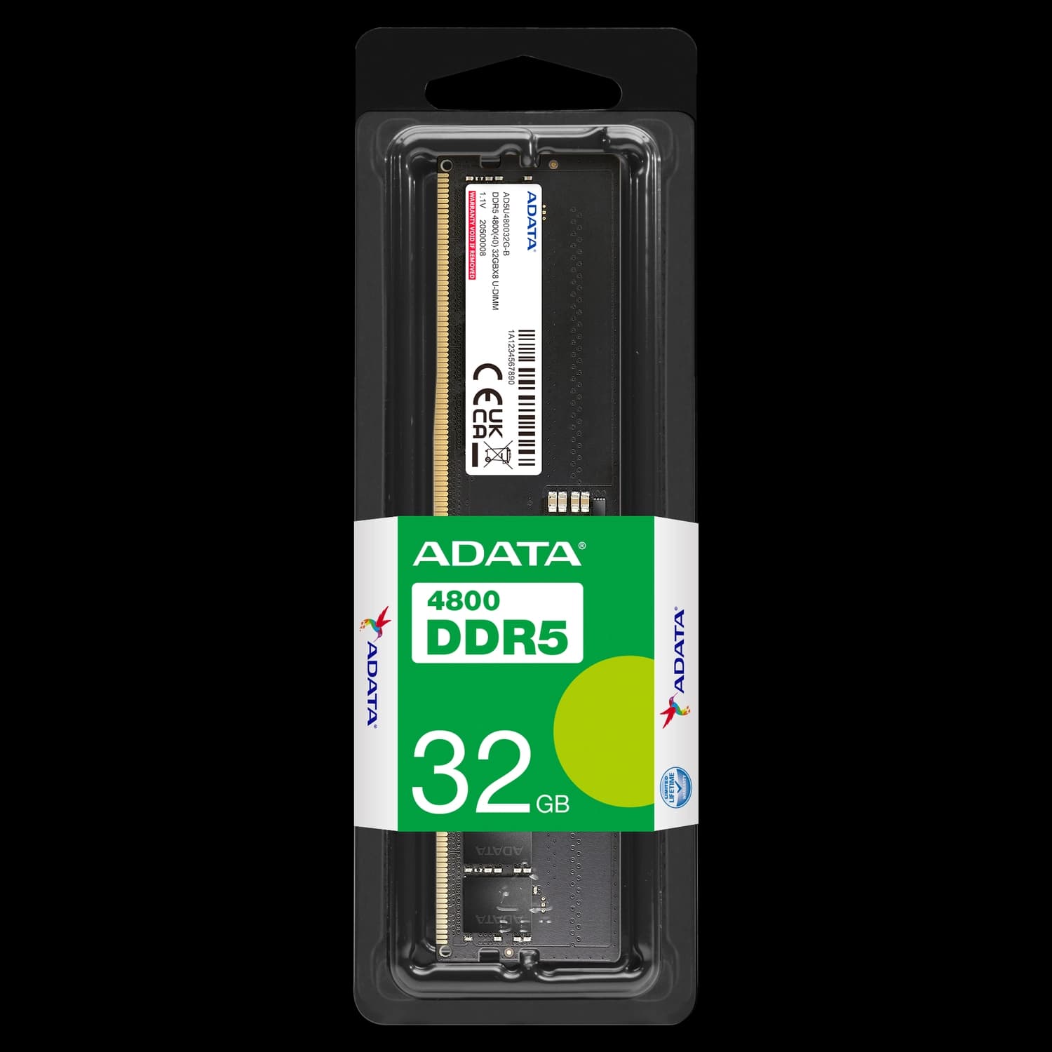 Memoria Ram UDIMM ADATA 32GB DDR5 4800MHz CL40 1.1V · ADATA · DDR5