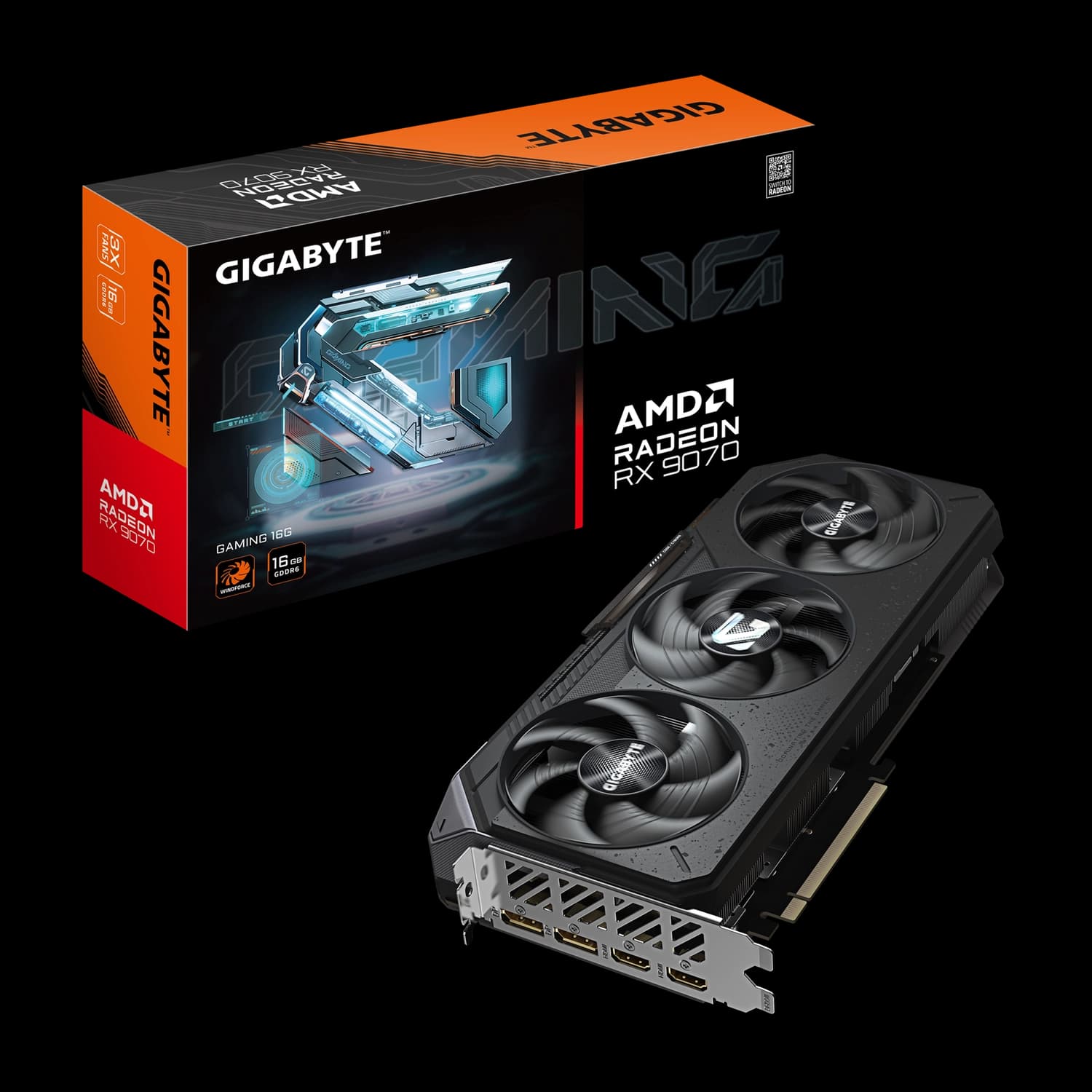 Placa de Video GIGABYTE AMD Radeon RX 9070 GAMING 16G · Gigabyte · AMD Radeon RX