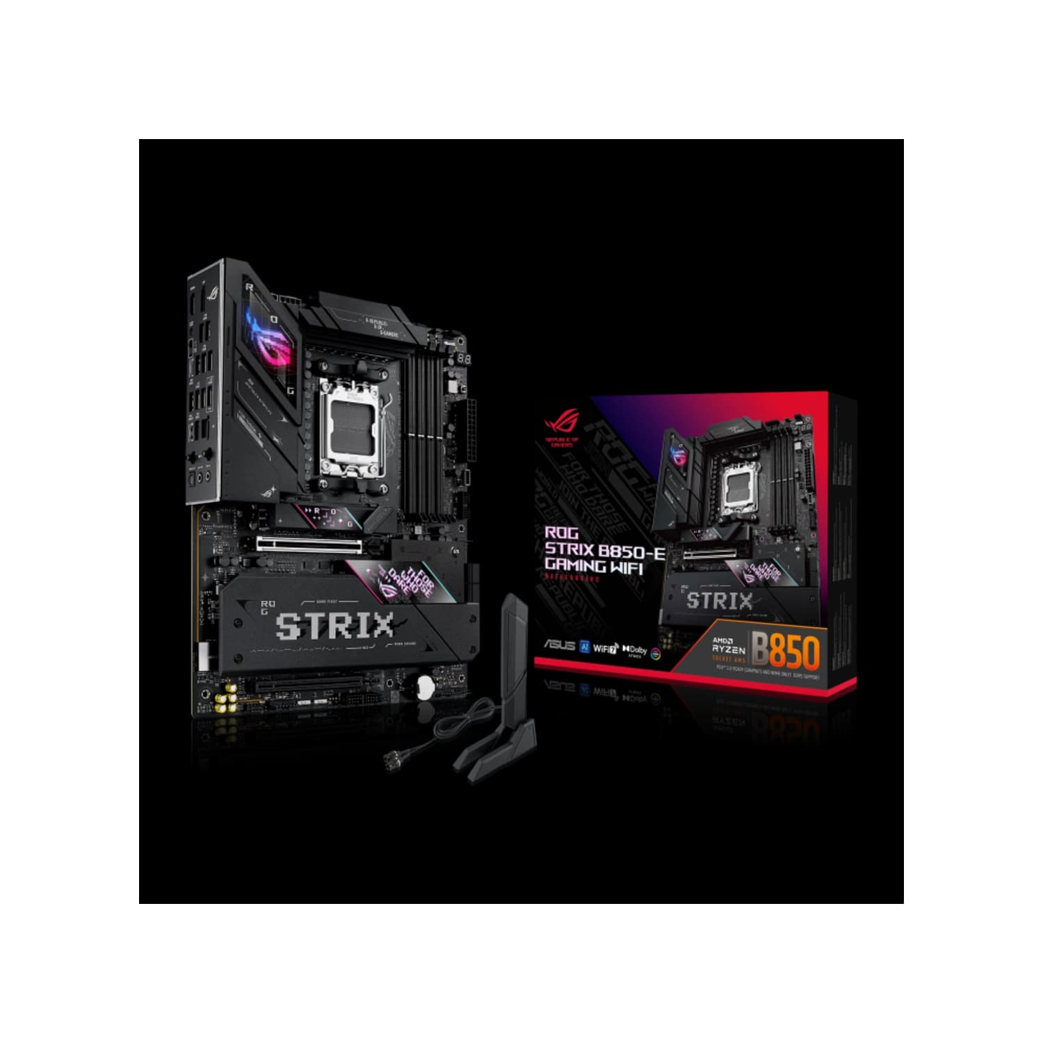 Motherboard ASUS ROG STRIX B850-E GAMING WIFI AM5 DDR5 · Asus · AMD AM5