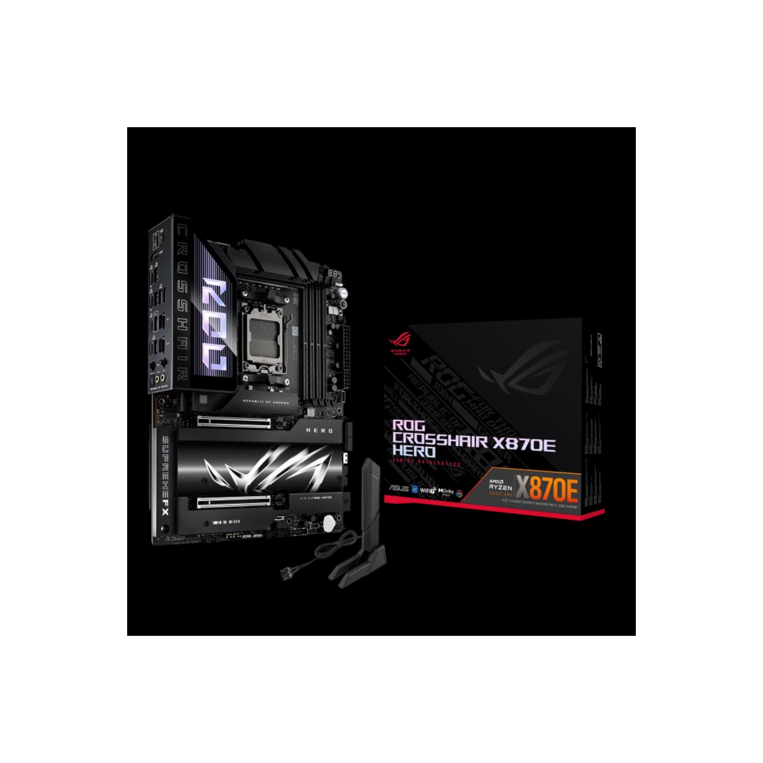 Motherboard ASUS ROG CROSSHAIR X870E HERO AM5 DDR5 · Asus · AMD AM5