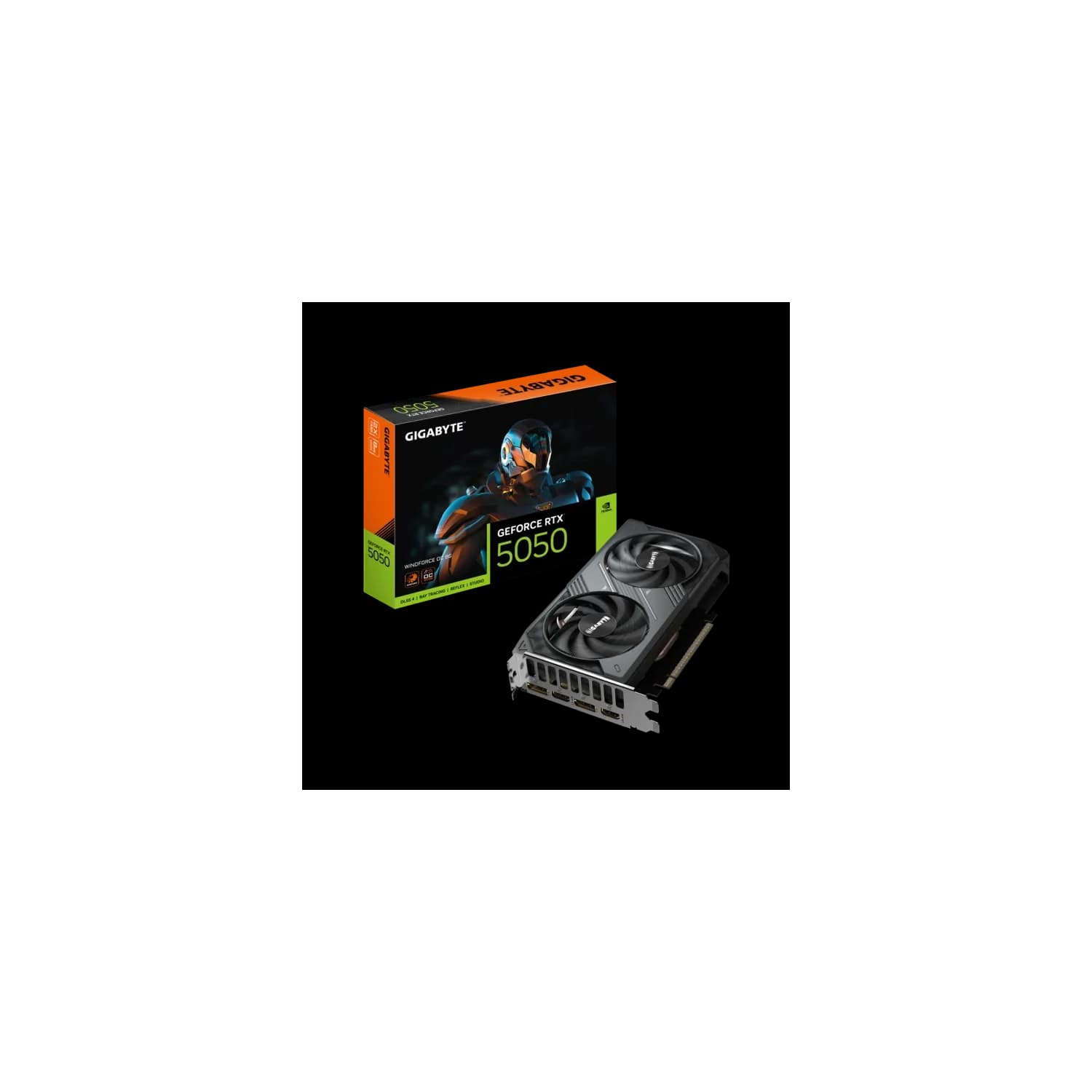Placa de Video GIGABYTE NVIDIA GeForce RTX 5050 WINDFORCE OC 8G · Gigabyte · NVIDIA RTX