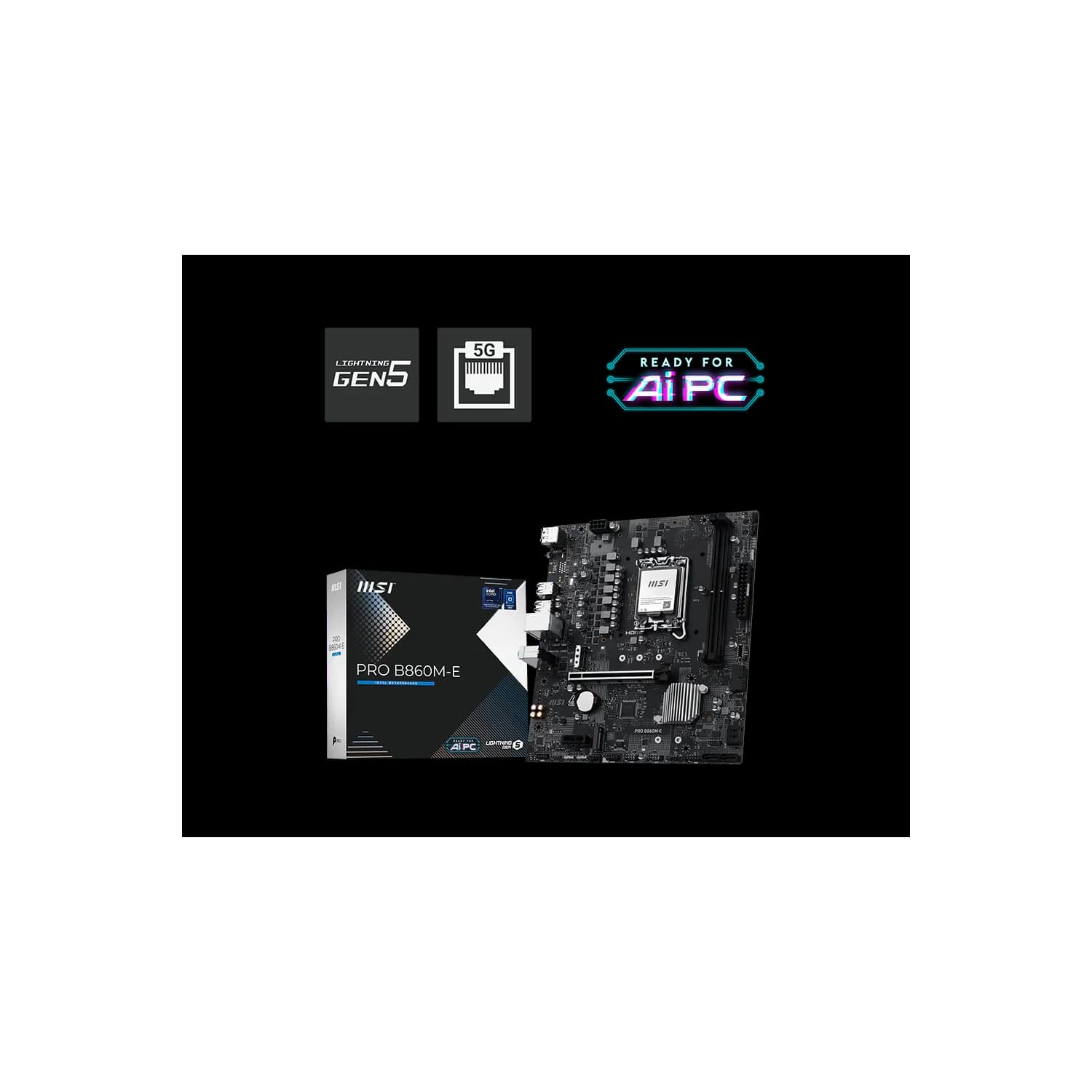 Motherboard MSI PRO B860M-E LGA 1851 DDR5 · MSI · Intel 1851