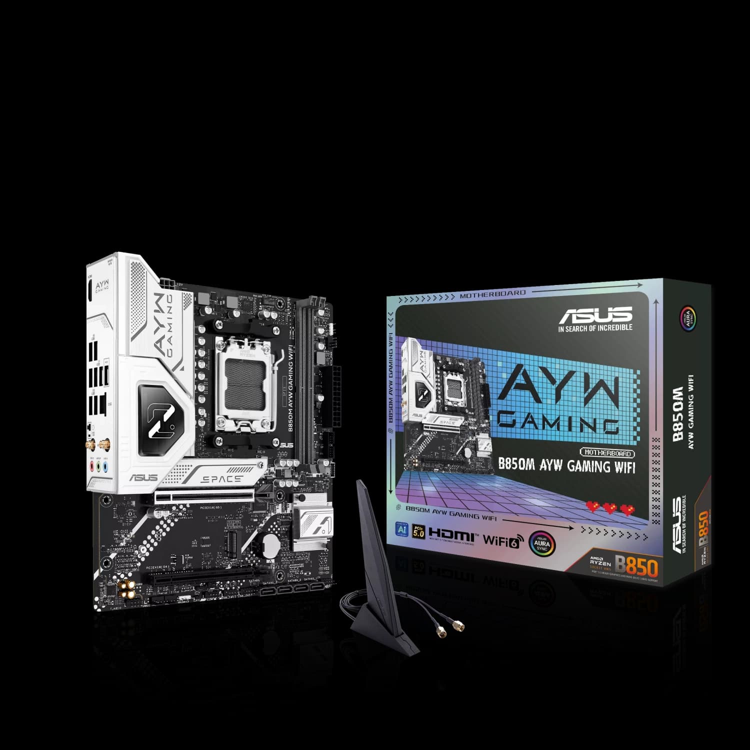 Motherboard ASUS B850M AYW GAMING WIFI AM5 DDR5 · Asus · AMD AM5