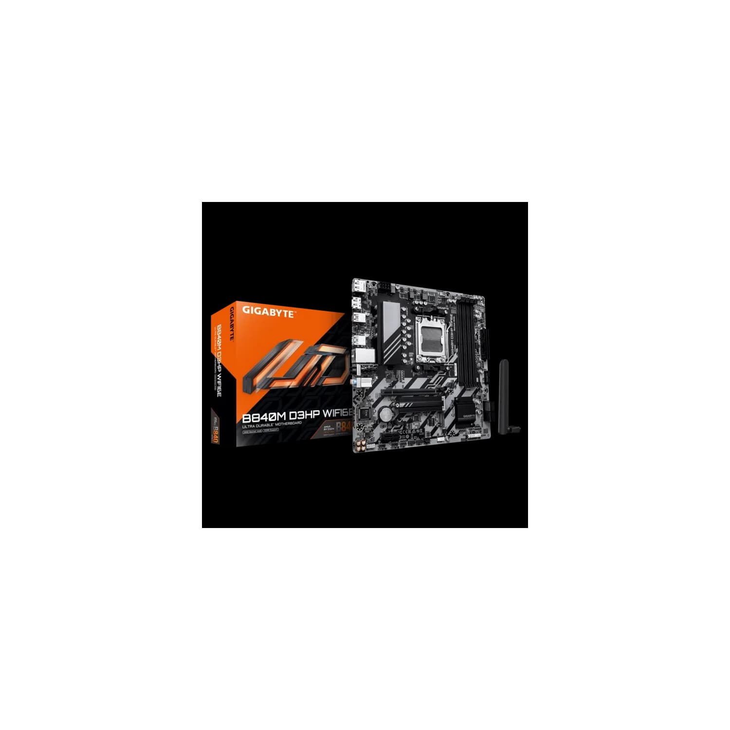 Motherboard GIGABYTE B840M D3HP WIFI6E AM5 DDR5 · Gigabyte · AMD AM5