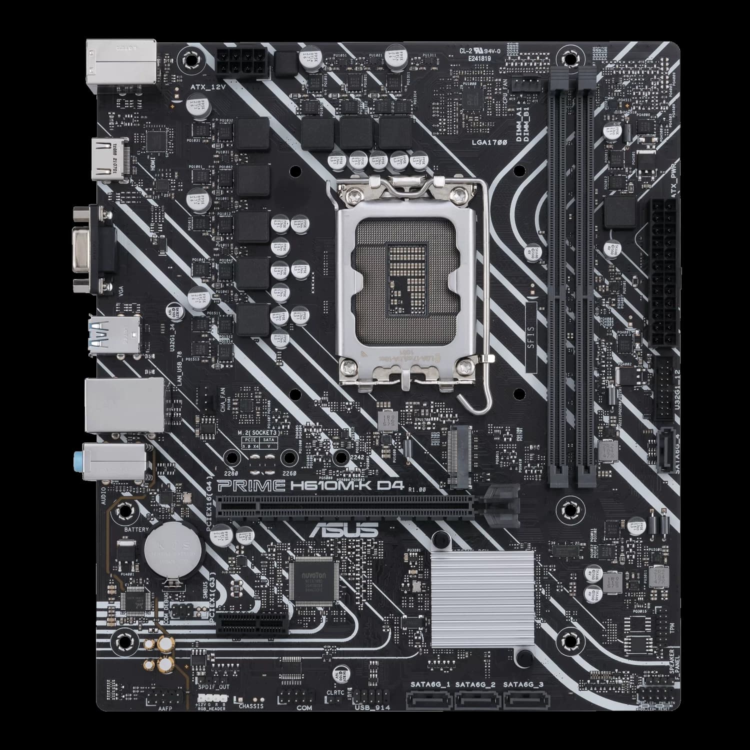 Motherboard ASUS PRIME H610M-K D4 CSM LGA 1700 DDR · Asus · Intel 1700