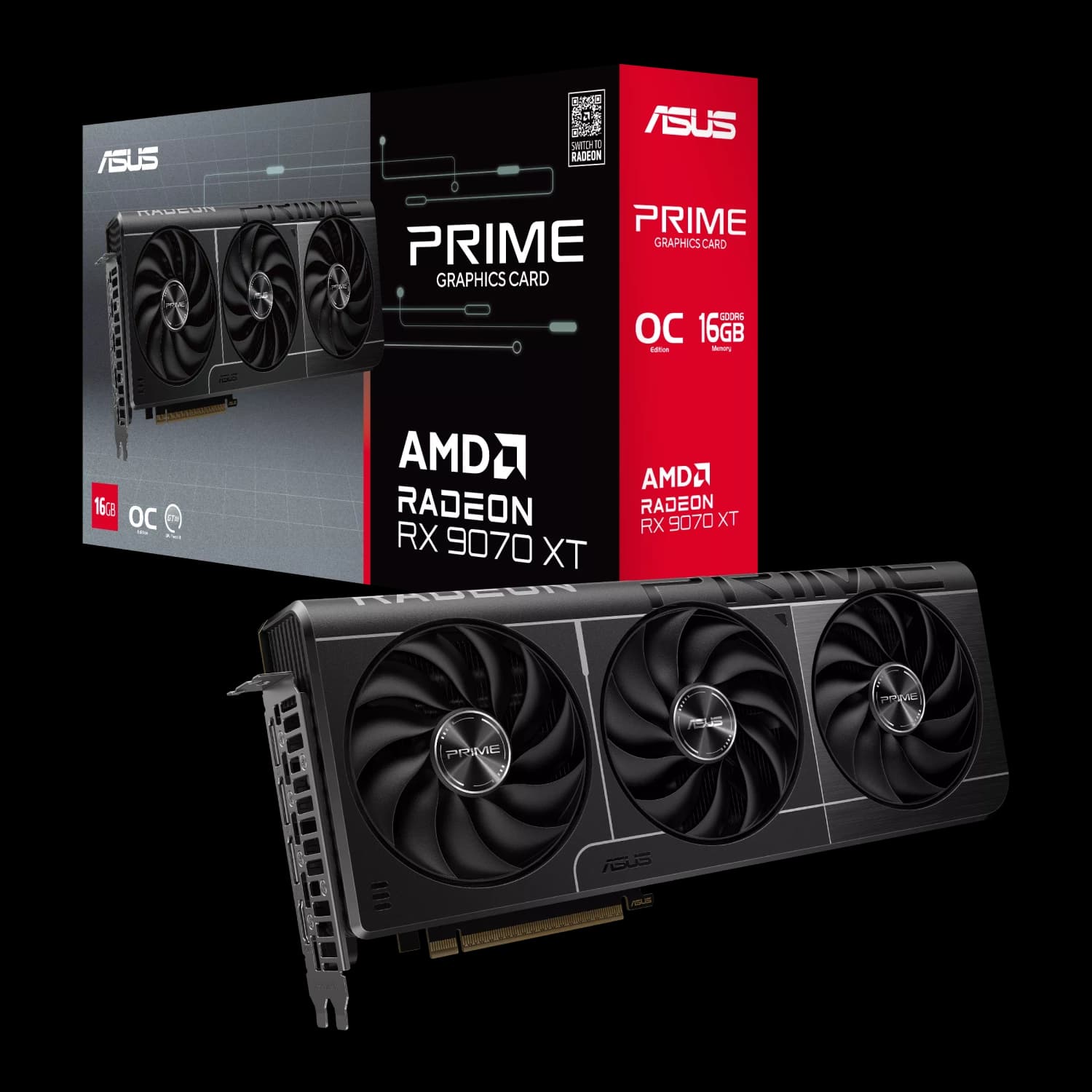 Placa de Video ASUS AMD Radeon PRIME RX9070XT O16G · Asus · AMD Radeon RX