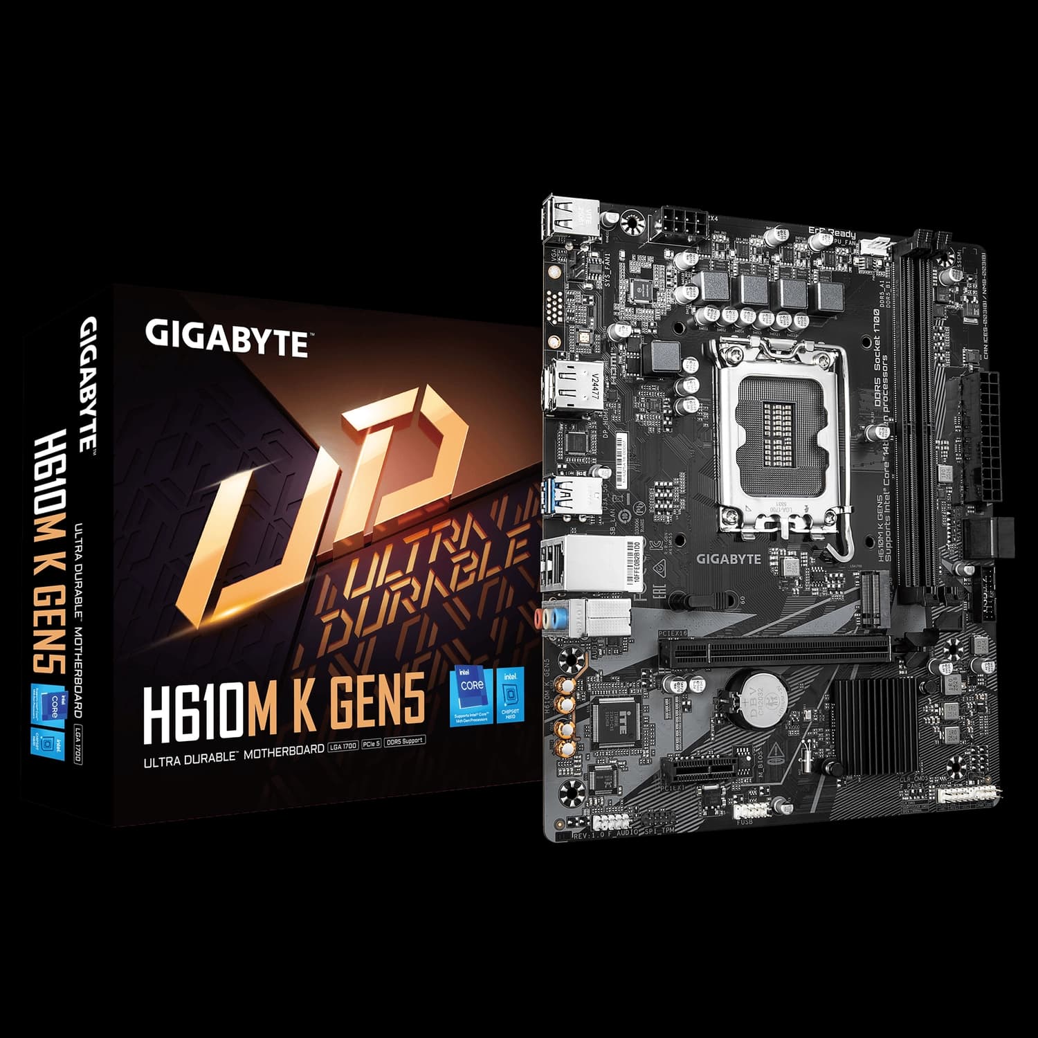 Motherboard GIGABYTE H610M K GEN5 LGA1700 DDR5 · Gigabyte · General