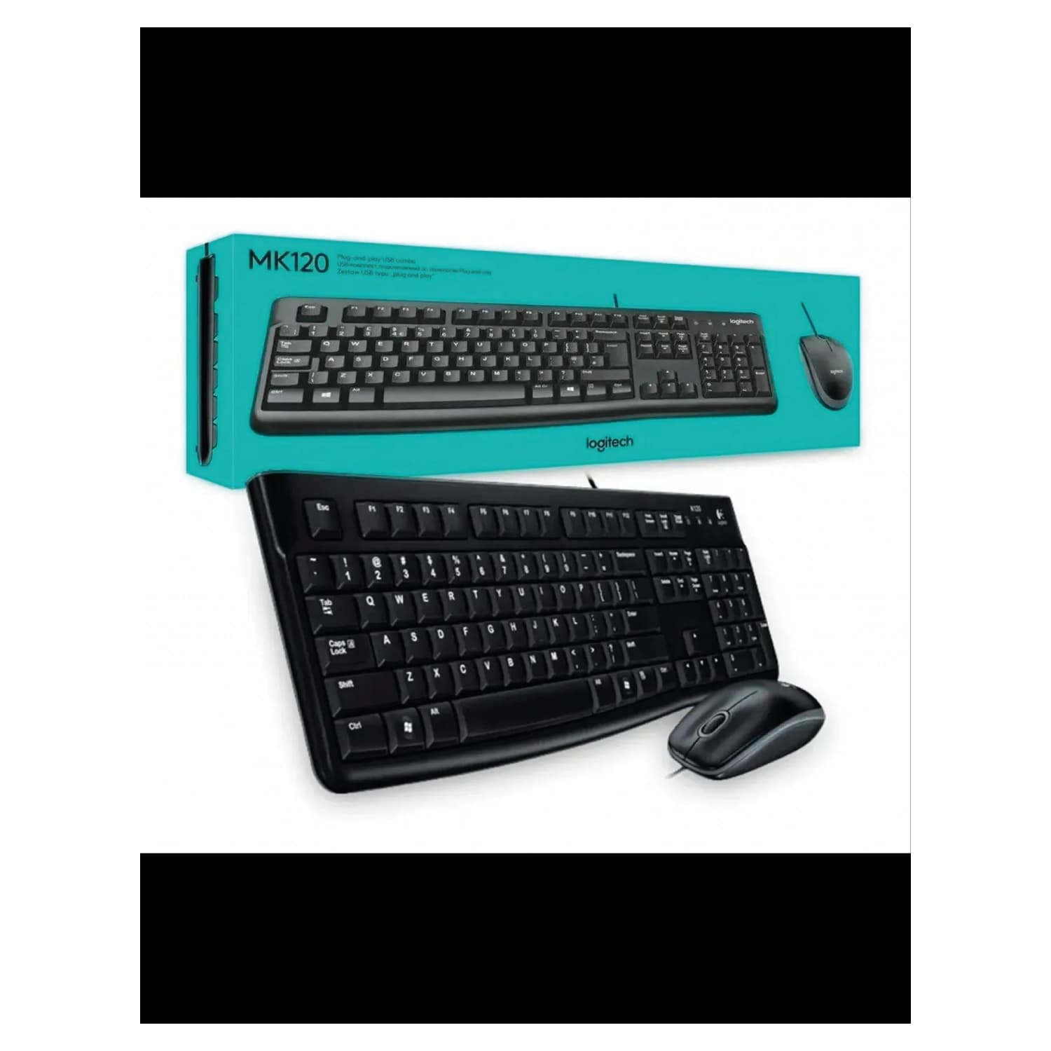 Combo Teclado y Mouse Logitech MK120 Español · Logitech · General