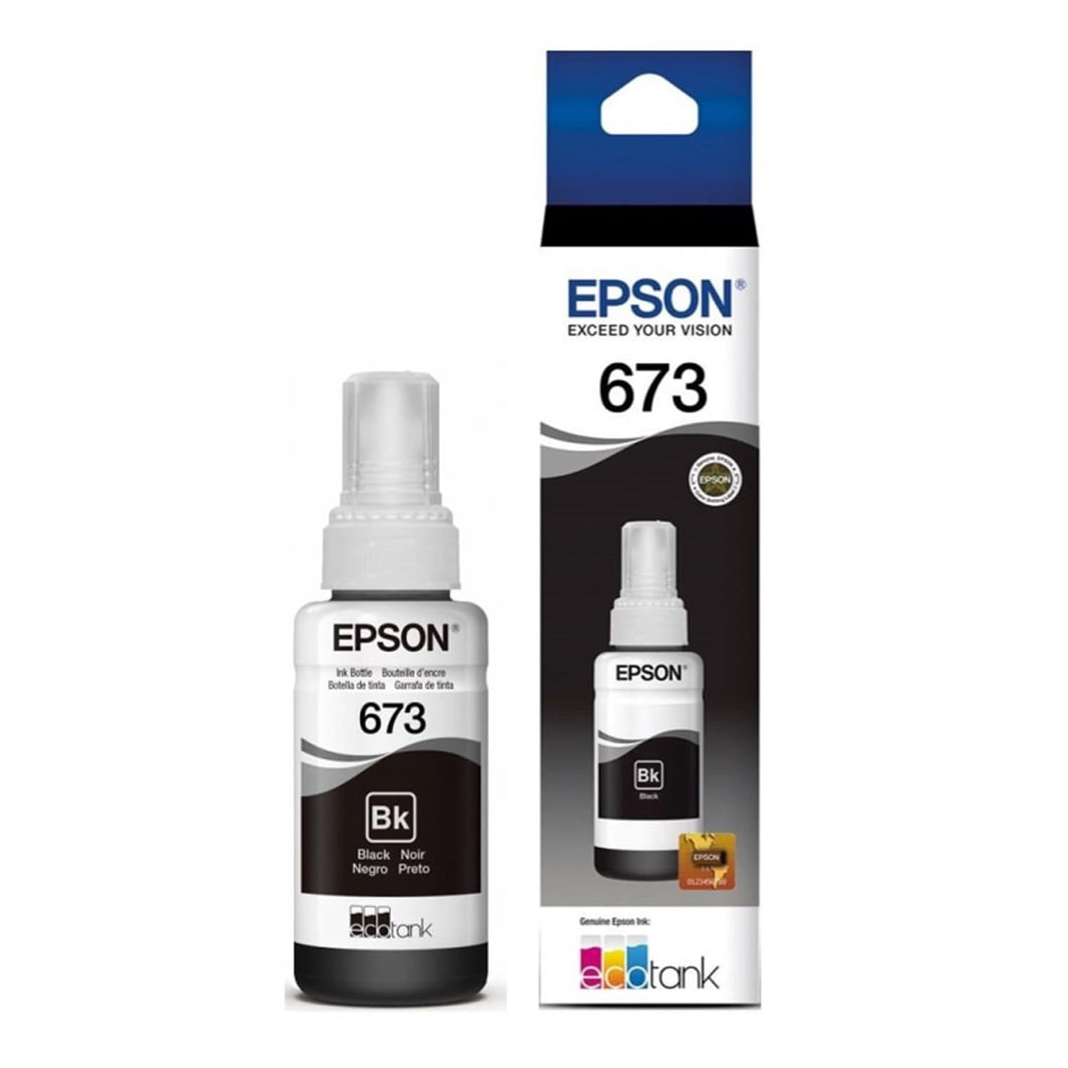 Botella de Tinta Epson 673 Negra · Epson · Botella de tinta