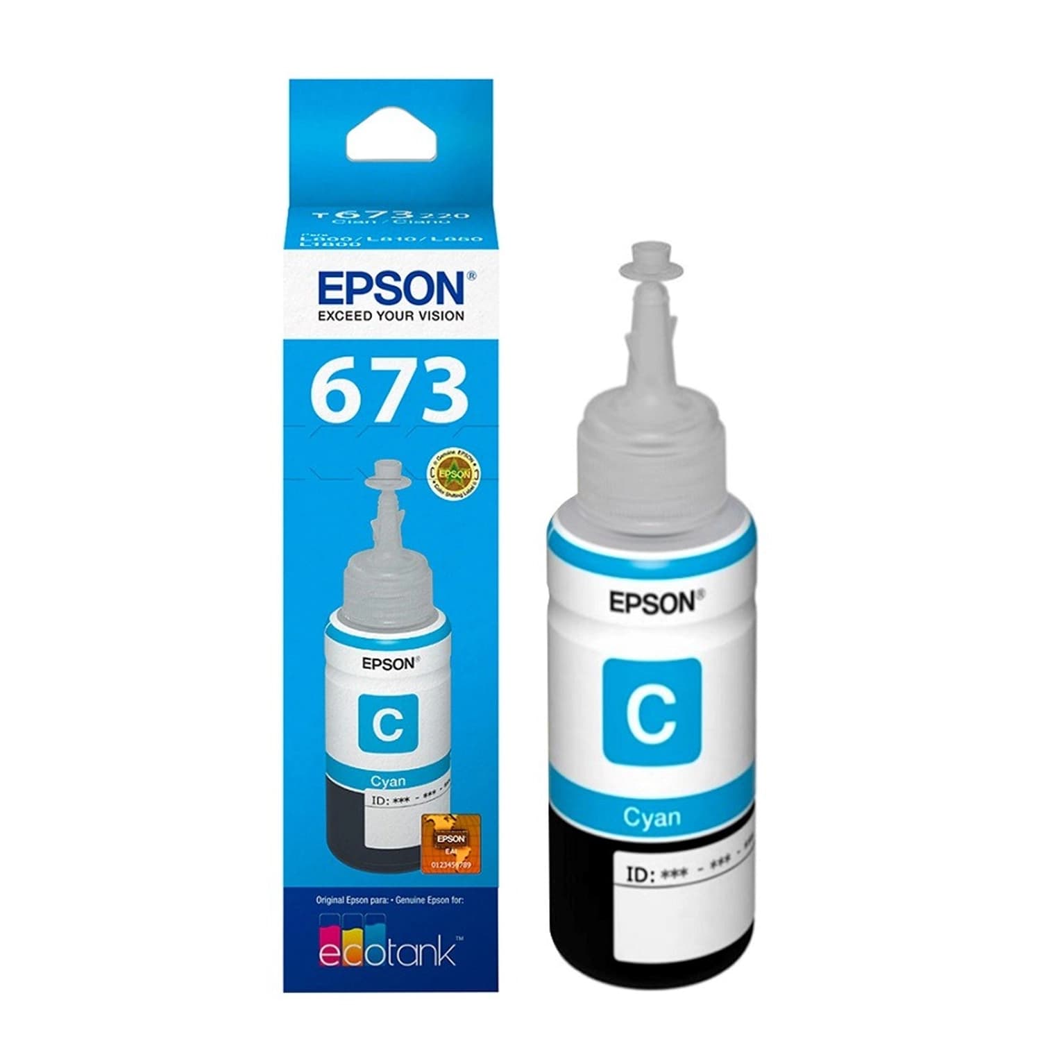 Botella de Tinta Epson 673 Cian · Epson · Botella de tinta