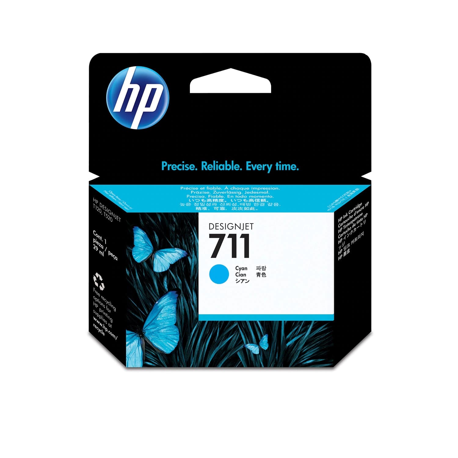 Cartucho de Tinta Plotter HP 711 Cian · HP · Cartucho de tinta