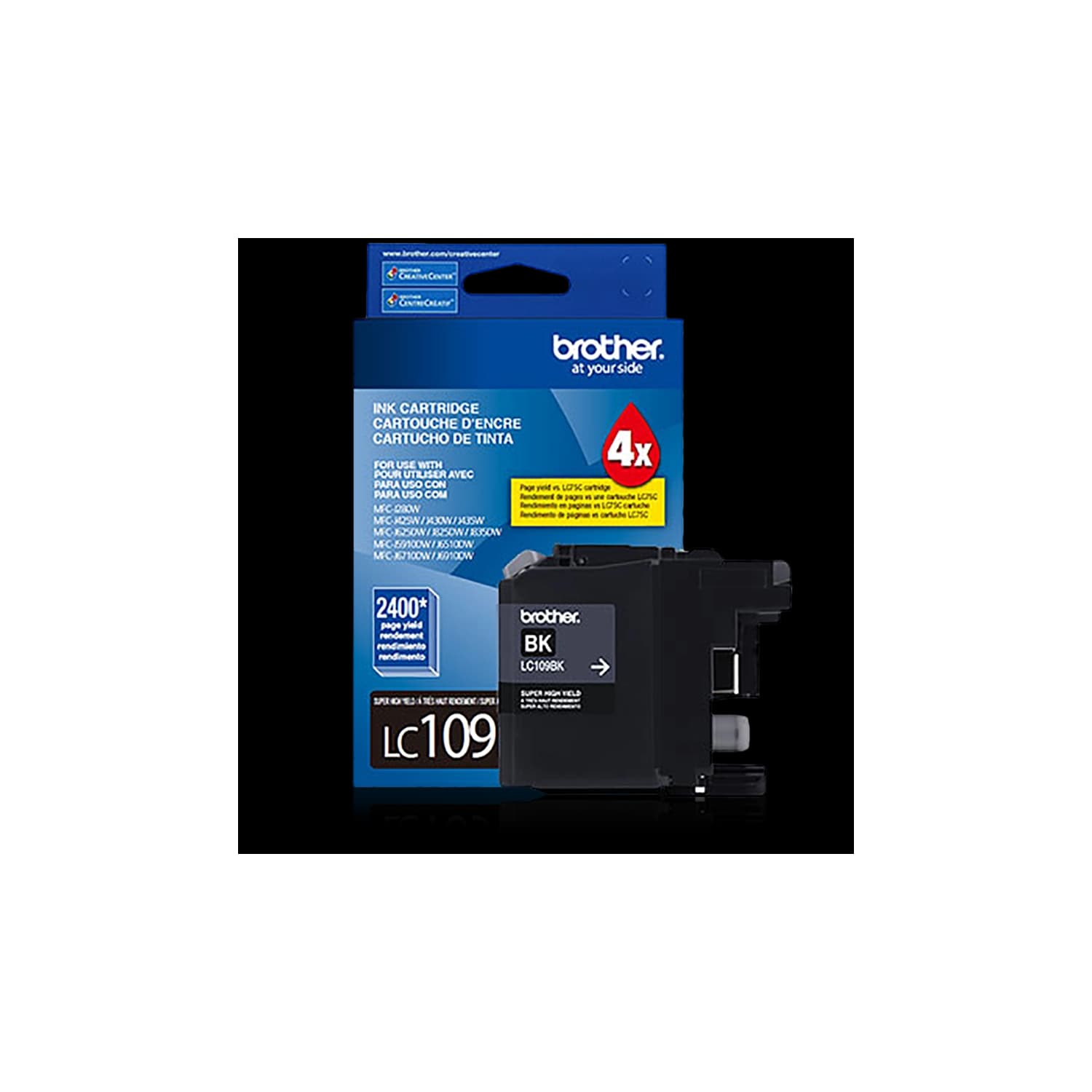 Cartucho de tinta LC-109BK Negra · BROTHER · Cartucho de tinta